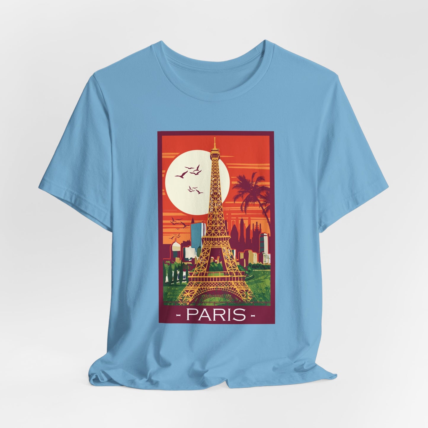 Retro Poster Paris Graphic Design Tee, Paris Shirt, Vintage Tees, Art Design T-Shirt, Graphic Tee, Retro Art Shirts
