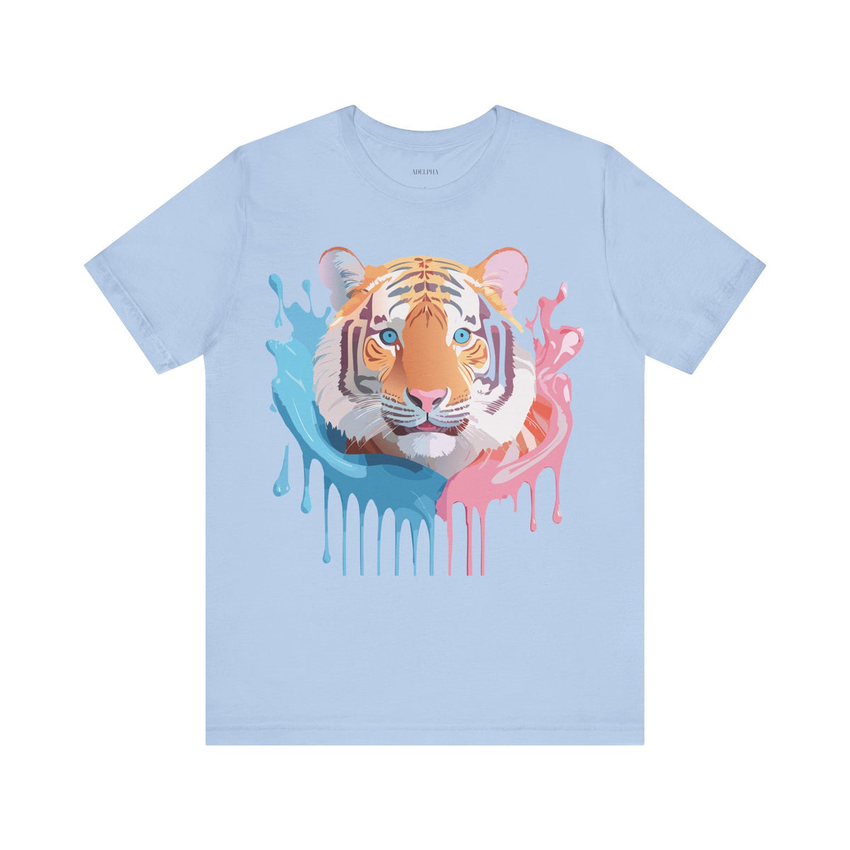 Tiger Graphic Unisex Cotton Bella+Canvas Tee with Art Animal Design e59