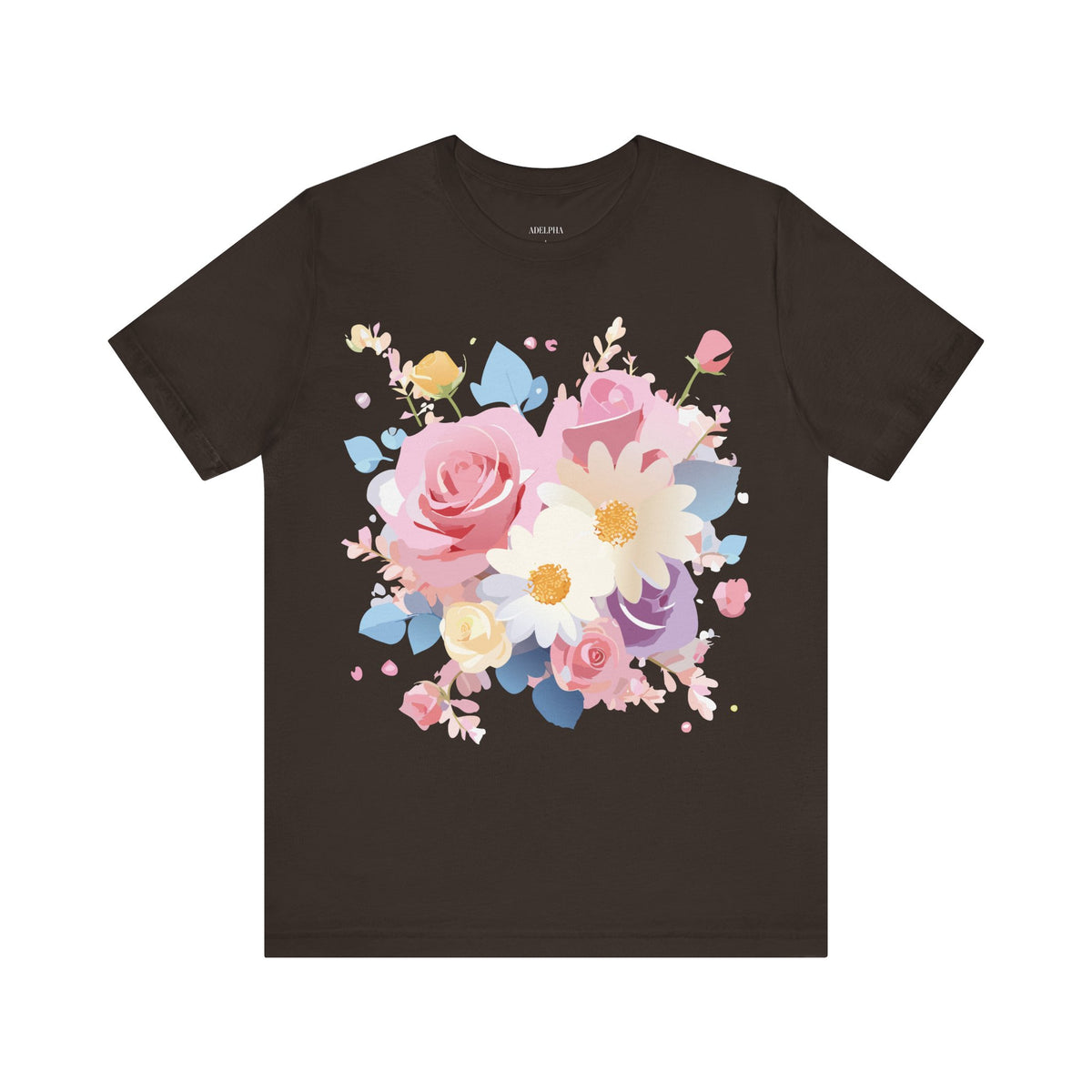 Floral Graphic Tee Shirt - Bella+Canvas Unisex 100 Cotton 12