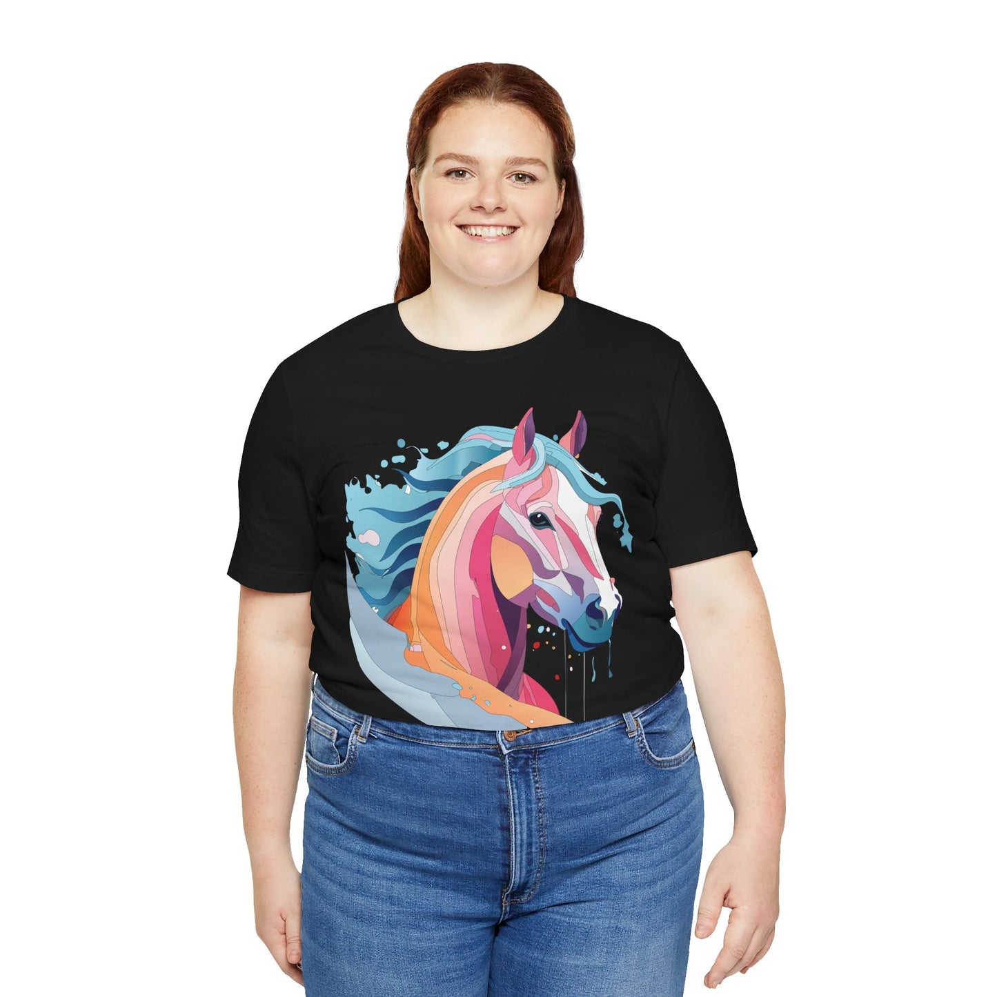 Unisex Animal Tee Shirt With Art Design Wild Animals Short Sleeve Premium Comfort Fit