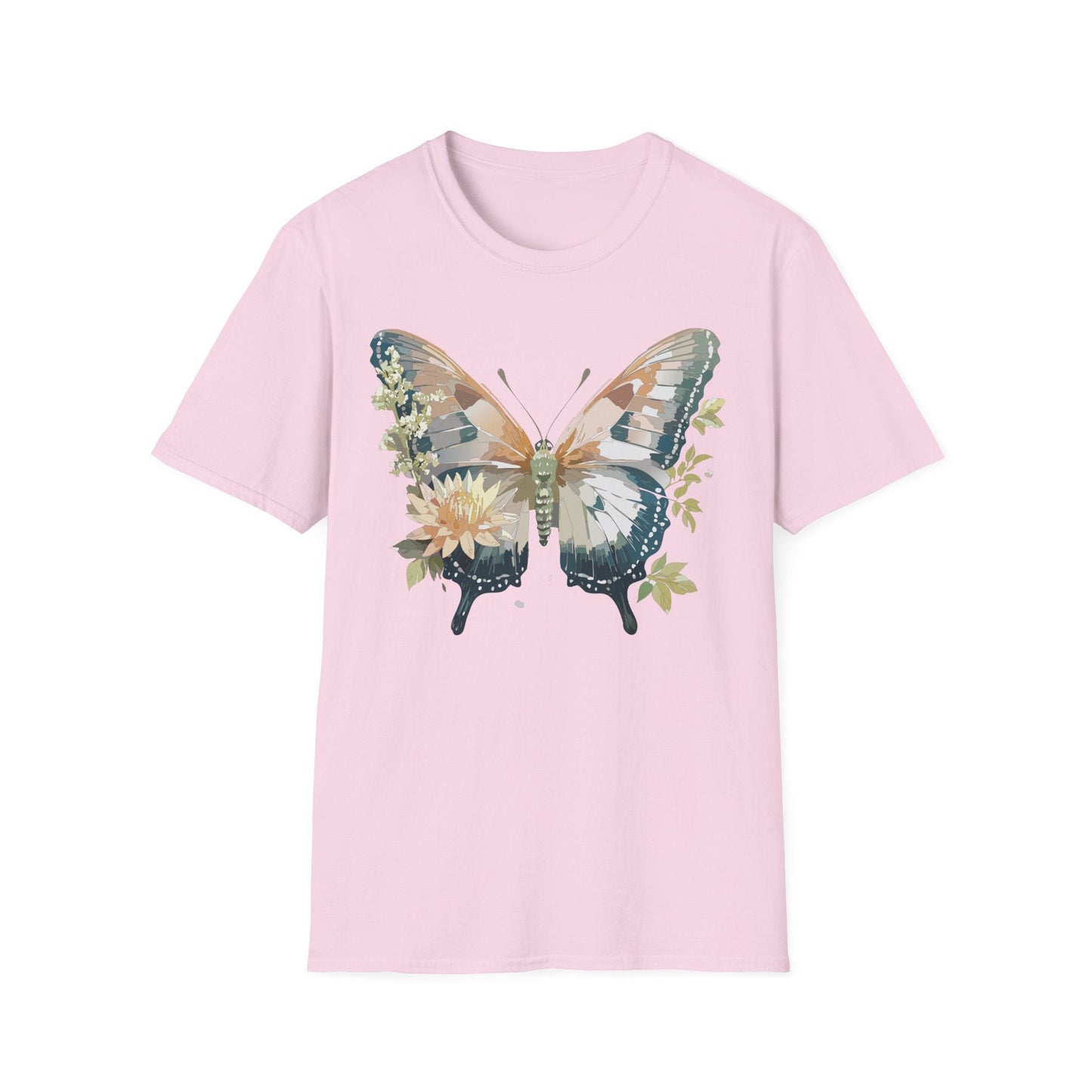 Unisex Butterfly Shirt Monarch Butterfly Tee Softstyle Gildan 64000 100 Cotton Breathable