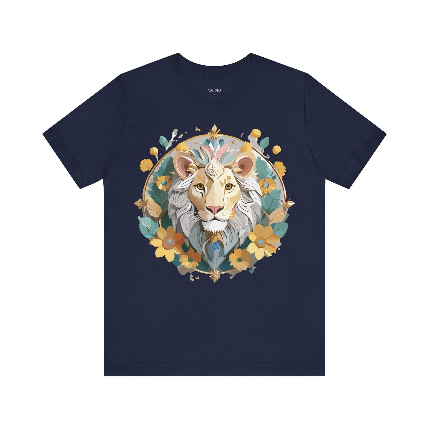 Medallion Graphic Unisex 100 Cotton Vintage Animal Medal Artwork Tee 58