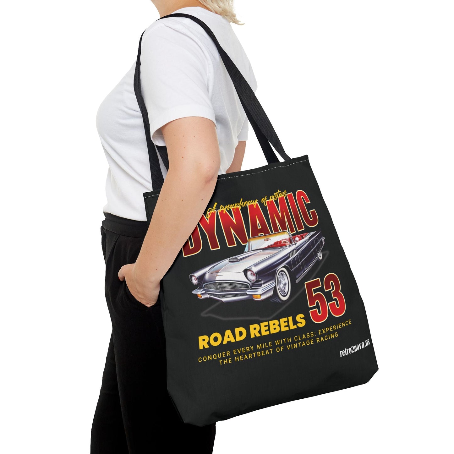 Classic Vintage Car Canvas Tote Bag By Retro2Nova Durable Everyday Carry For Work