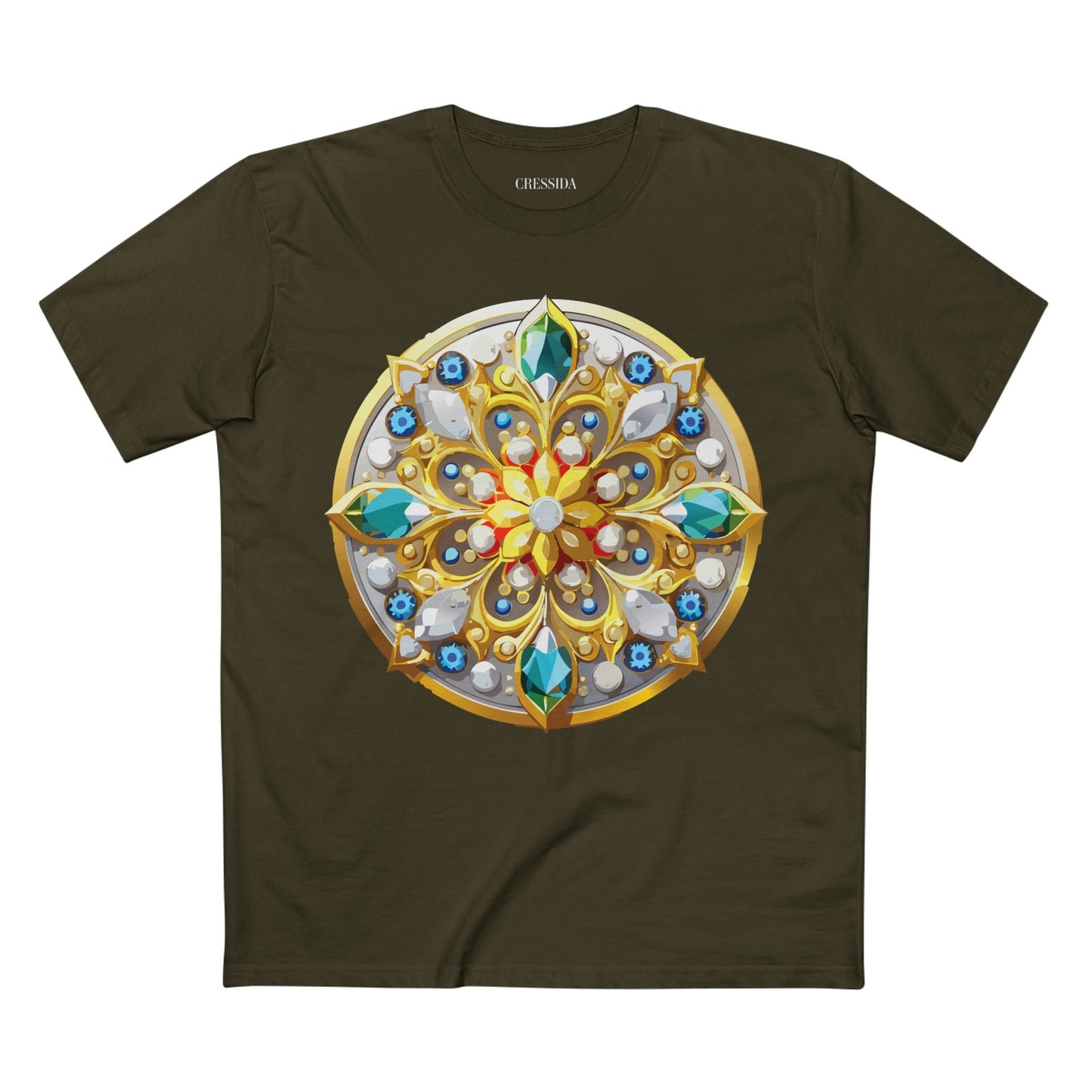 Medallion Graphic T-Shirt Unisex 100 Cotton With Gold Art Design Medal Tee 2