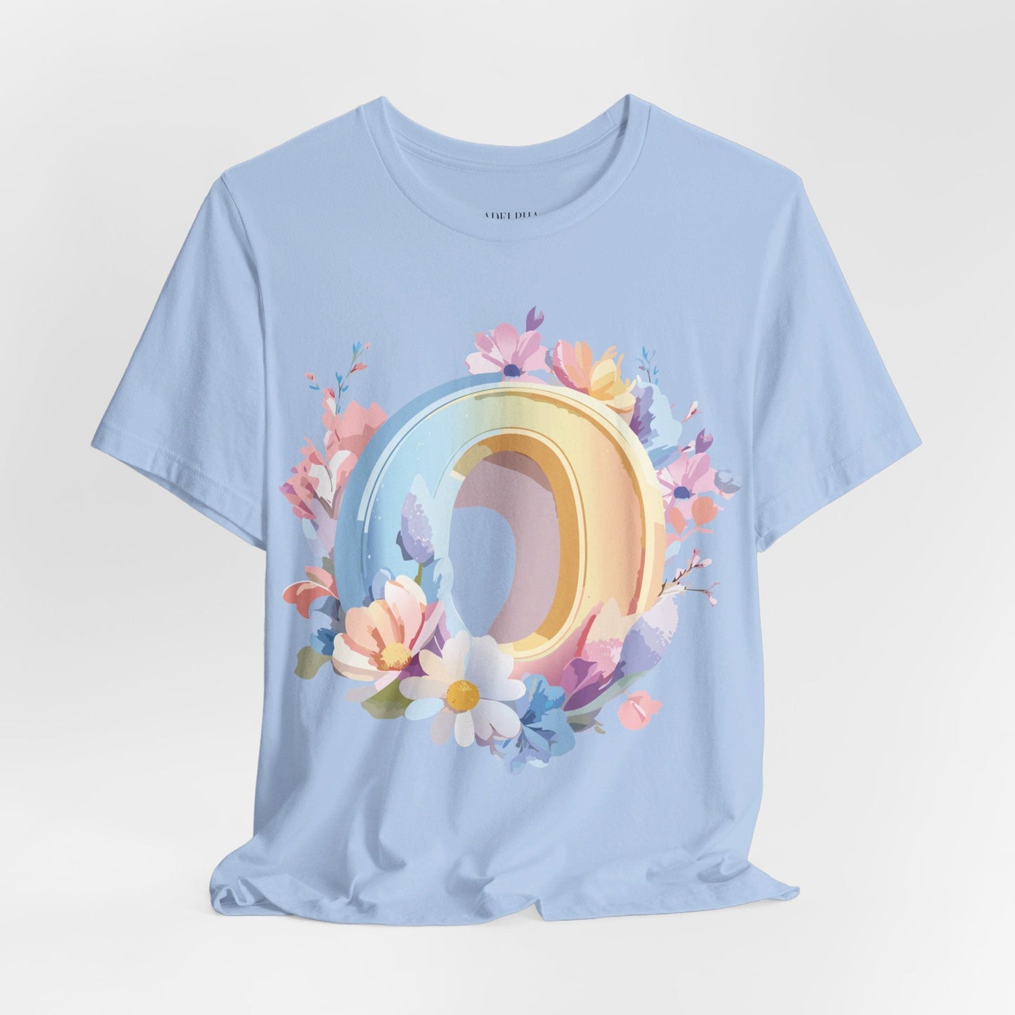 Adelpha Letter O Shirt Unisex Graphic Tee Vintage Inspired Art Design Jersey Short Sleeve