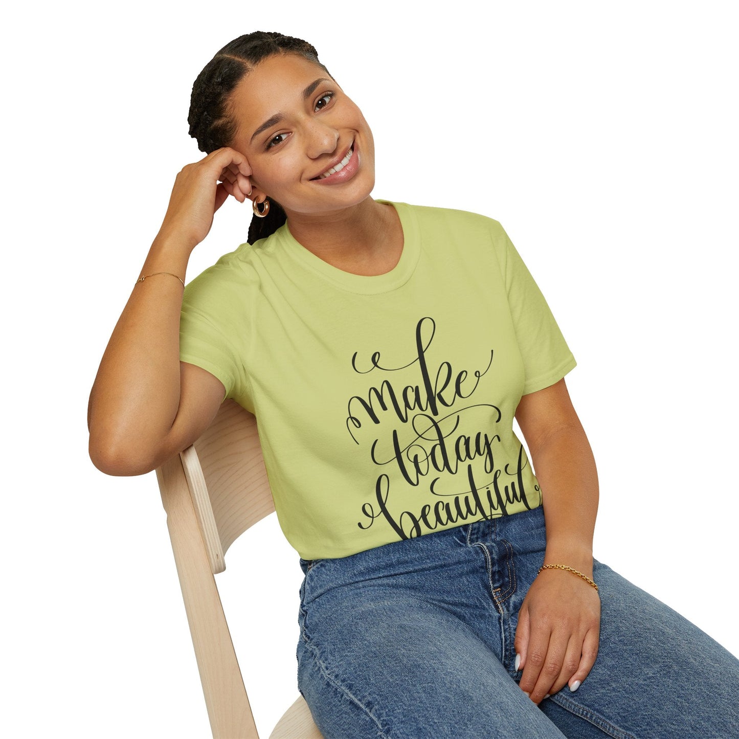 Positive Slogan T Shirt Unisex Softstyle Gildan 64000 With Positive Words And Good Quotes Art Tee