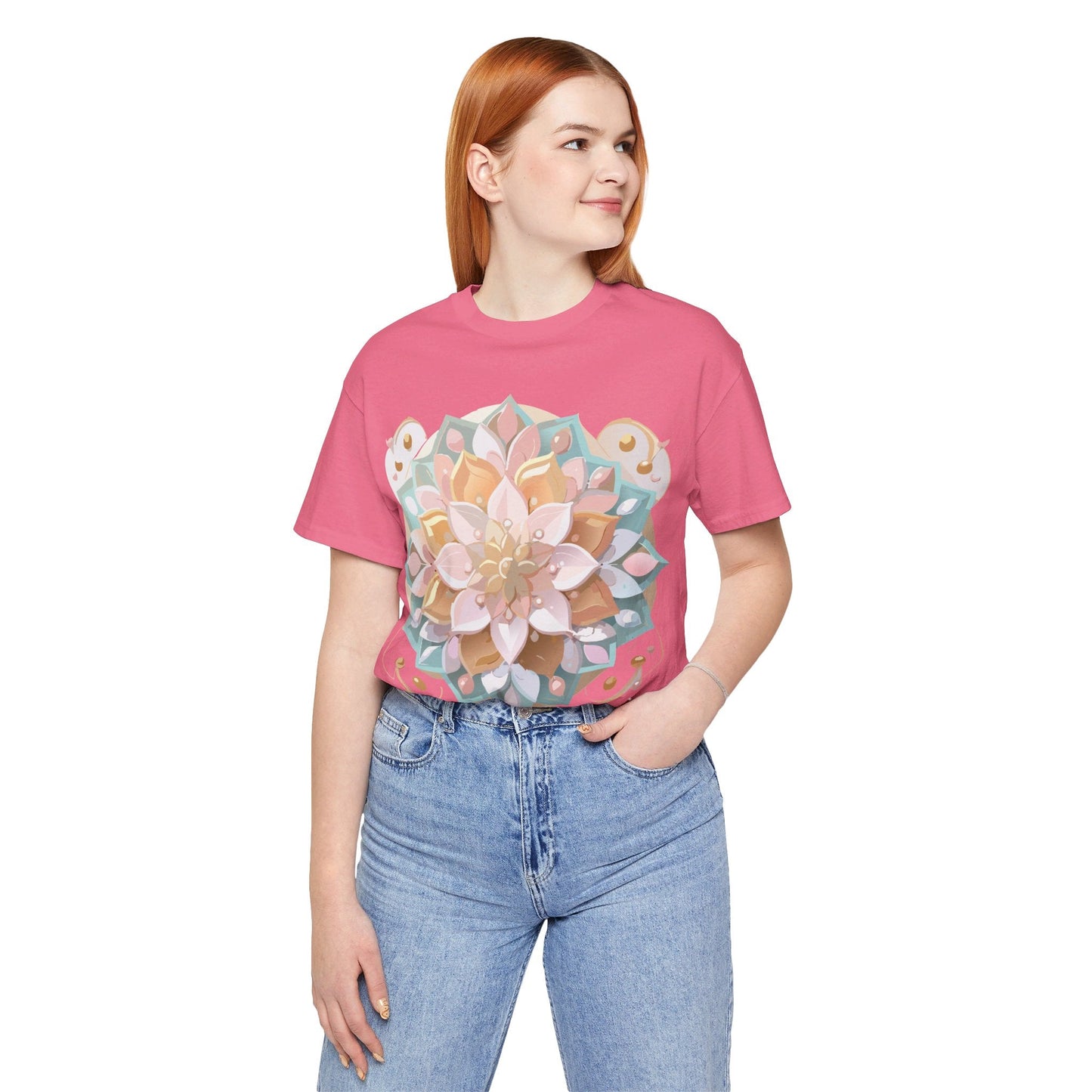 Mandala Shirt Graphic Tee Unisex Adelpha Vintage Inspired Art Design Premium Apparel