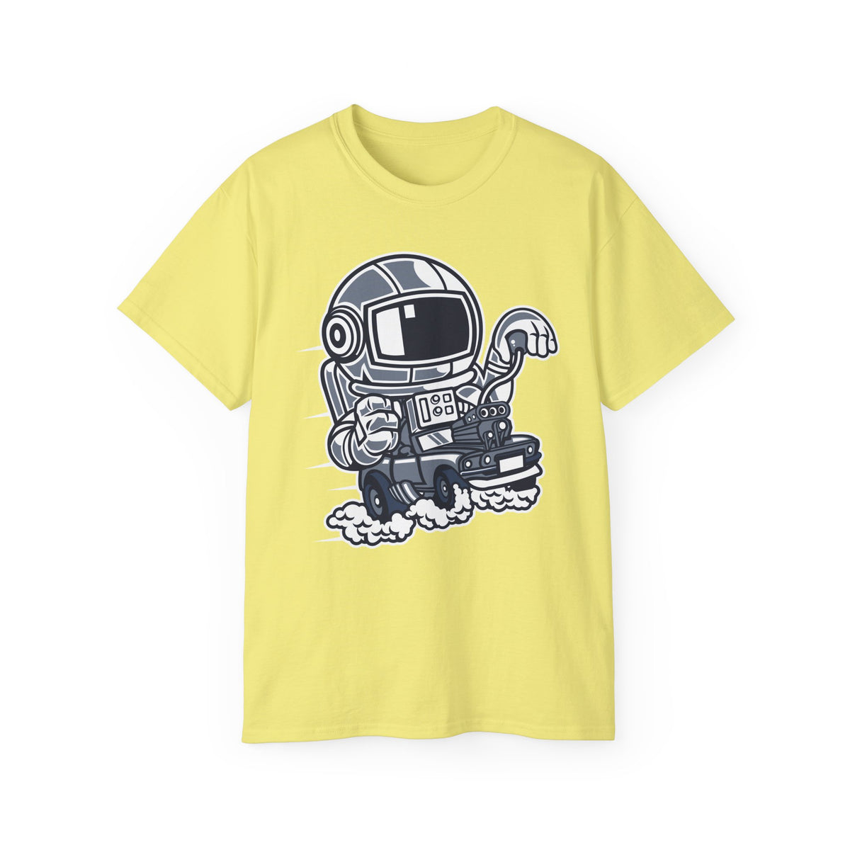 Astronaut Cartoon Graphic Tee Unisex 100 Cotton Gildan T-Shirt 4
