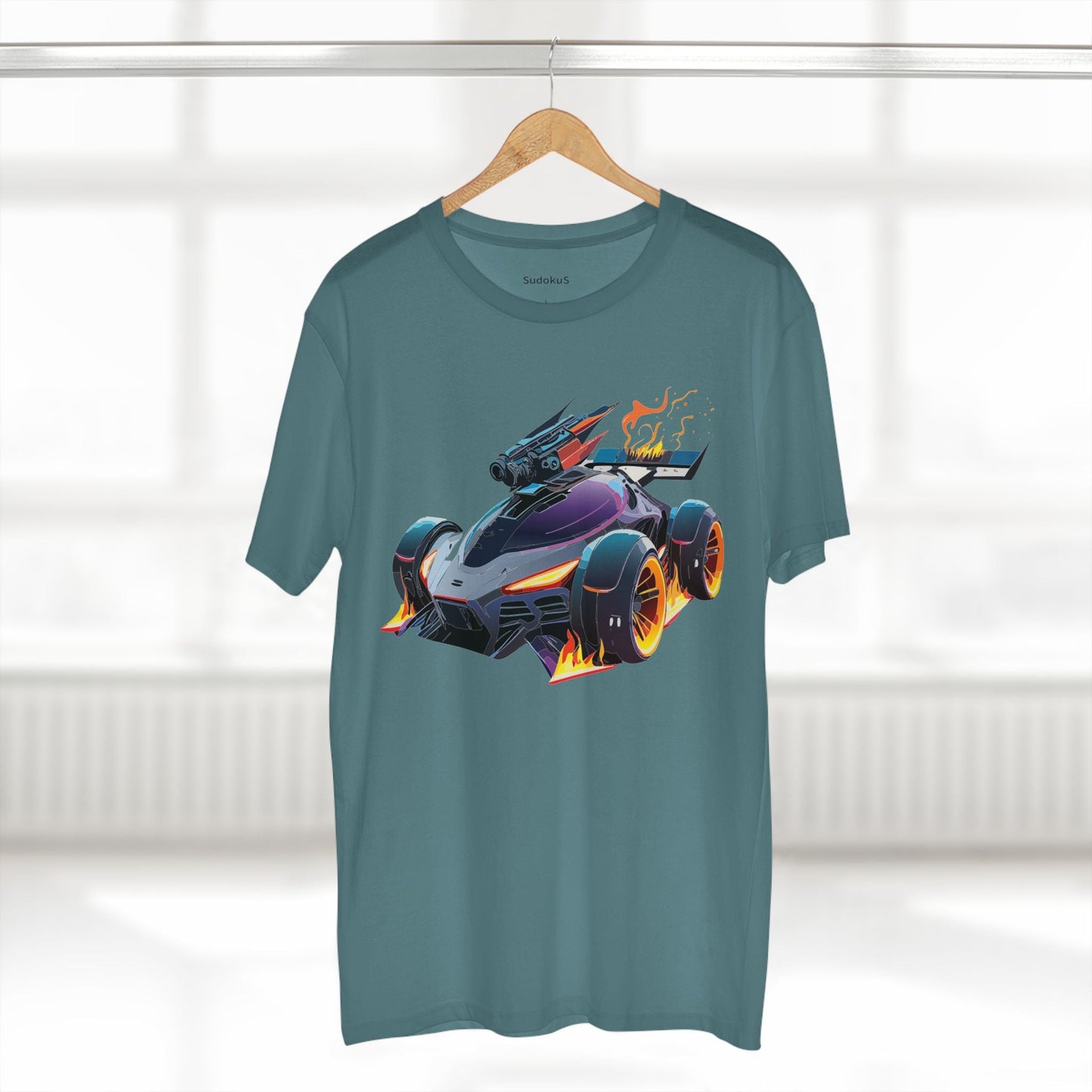 Car Graphic Unisex 100 Cotton Staple Tee 3