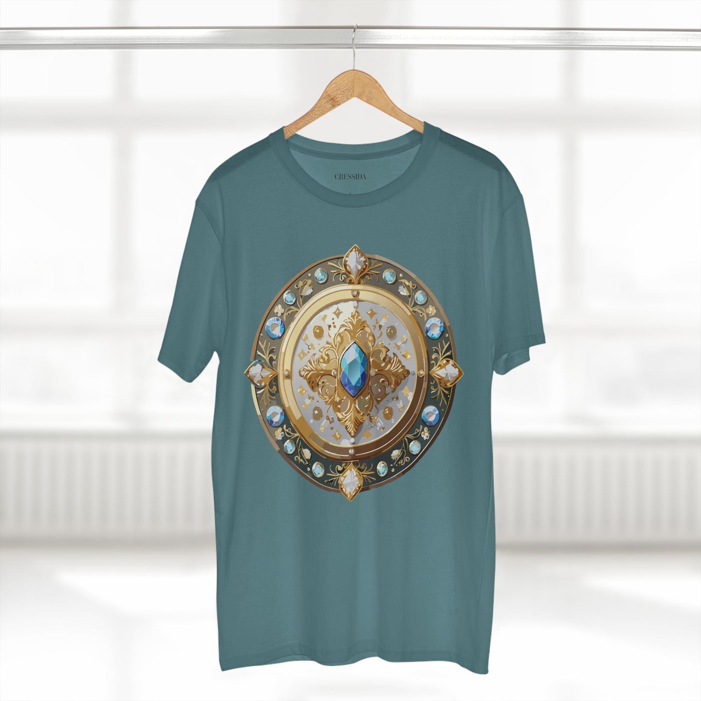 Medallion Graphic T-Shirt Unisex 100 Cotton With Gold Art Design Medal Tee 18
