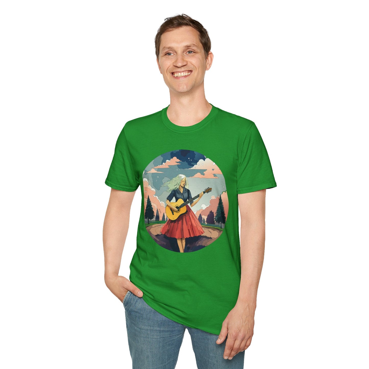 Womens Graphic T Shirt Art Design Ladies Tee Softstyle Gildan 64000 100 Percent Cotton