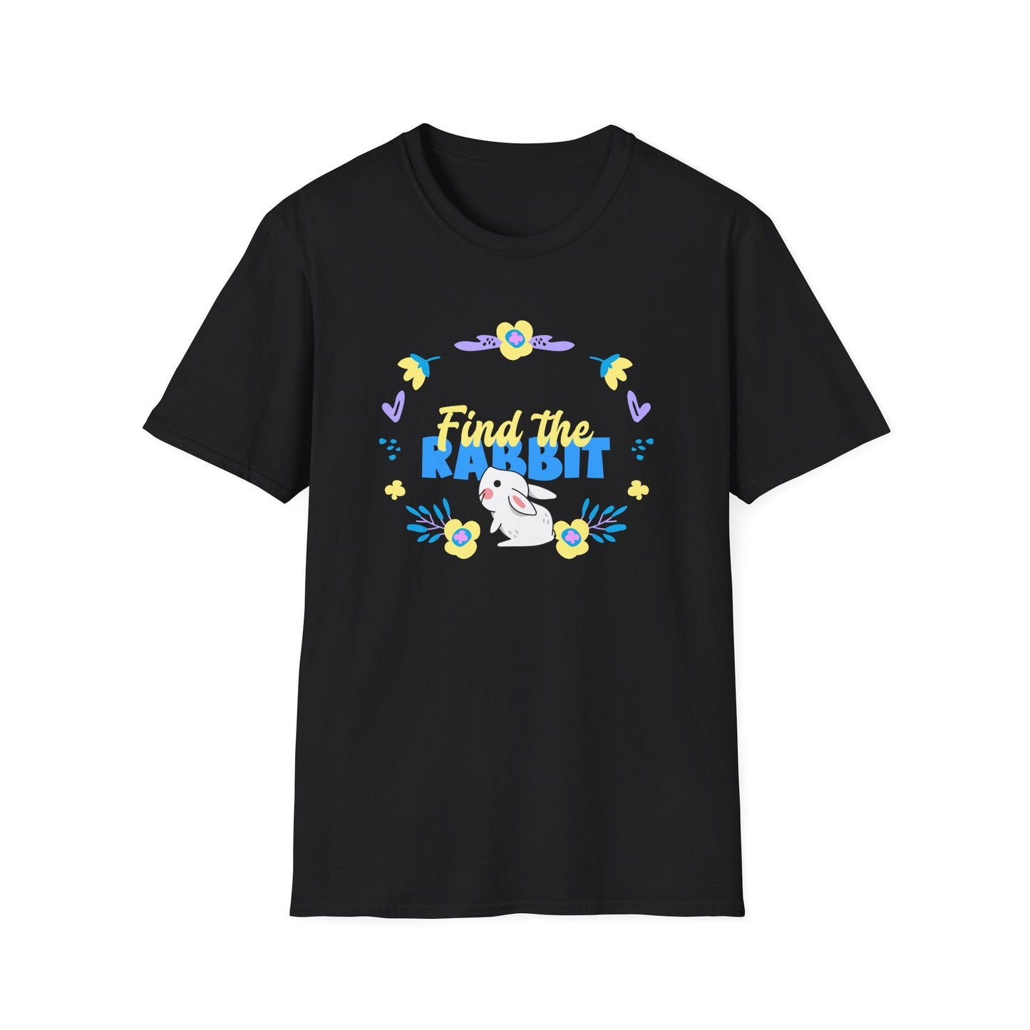 Easter Bunny T Shirt Unisex Gildan Softstyle 64000 Breathable Cotton Easter Design