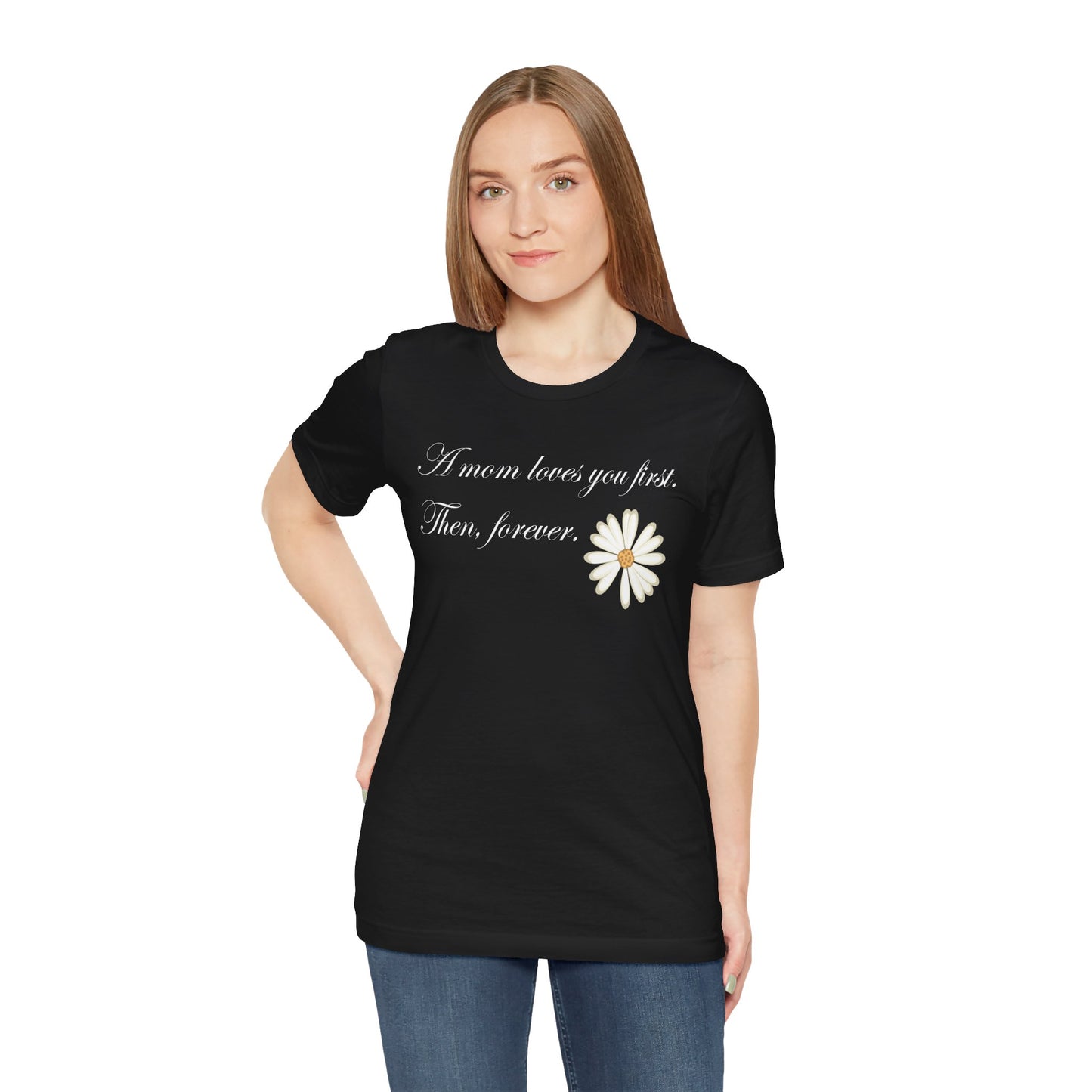 T-shirt unisexe en coton avec signature de maman