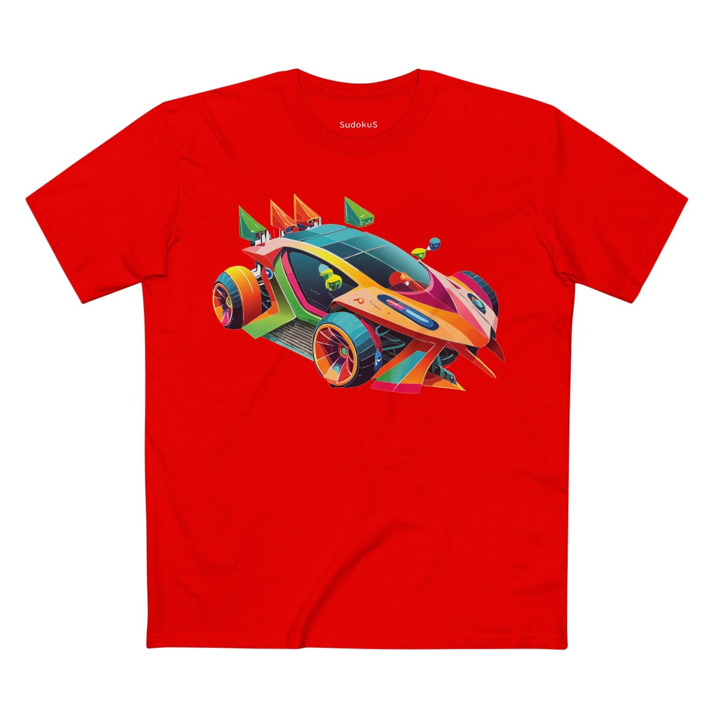 Car Graphic Unisex 100 Cotton Staple Tee 25