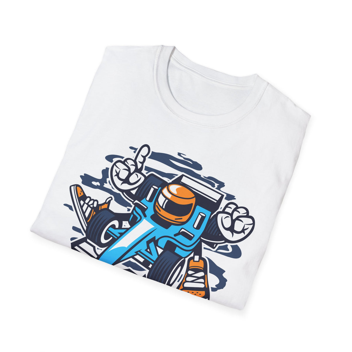 Unisex Cotton T-Shirt with Cartoon Graphic Design