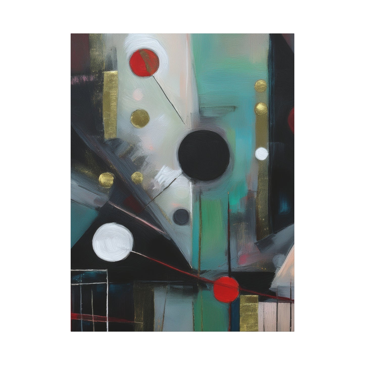 Abstract Oil Painting Print Canvas 20x24,20x30,24x30 24x32,24x36,30x40 32x48,36x48,40x60 Pine-Wood Inner Frame ABS-158