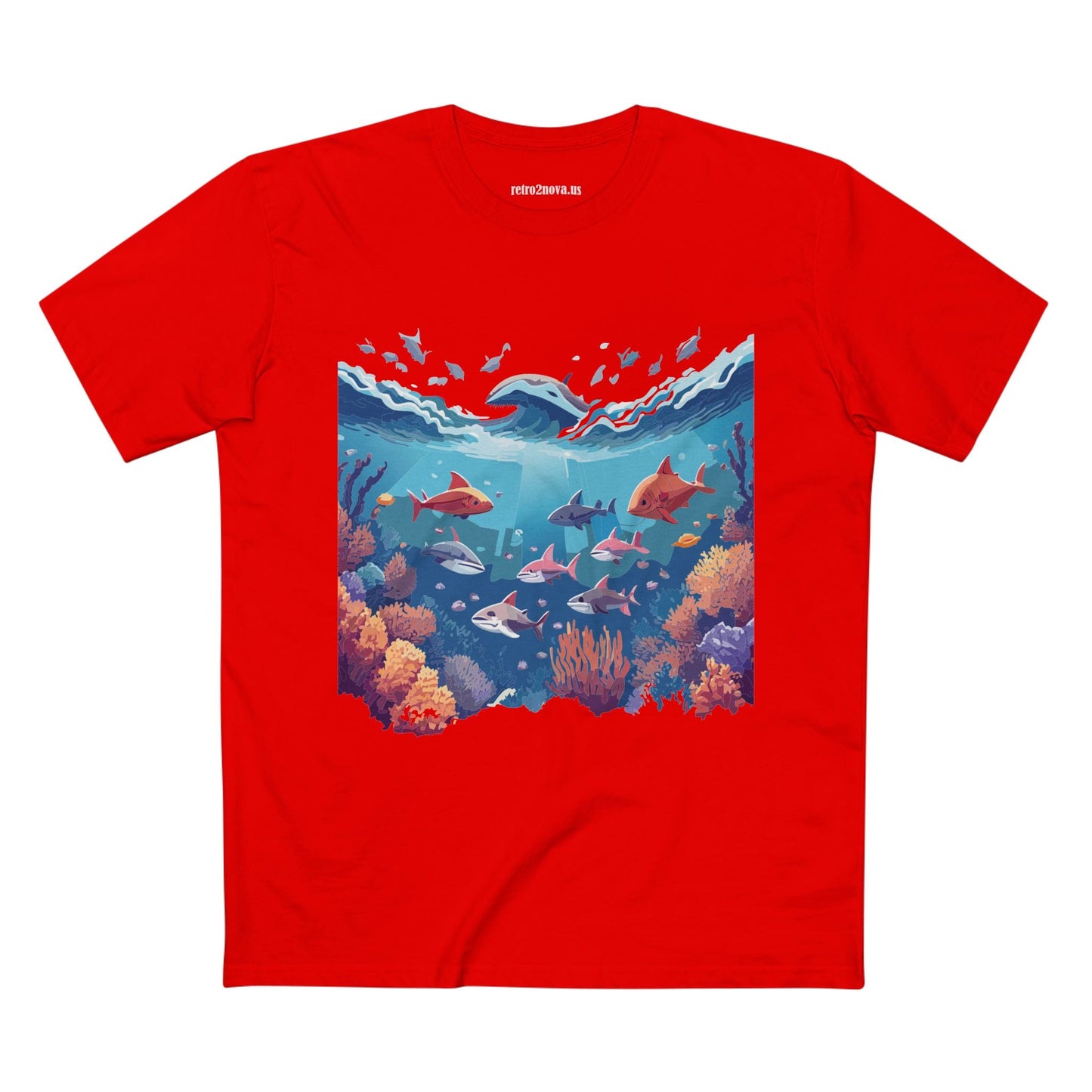 Ocean Shirt Ocean Pacific OP2 Unisex Premium Cotton Art Tee With Original Design Retro2Nova