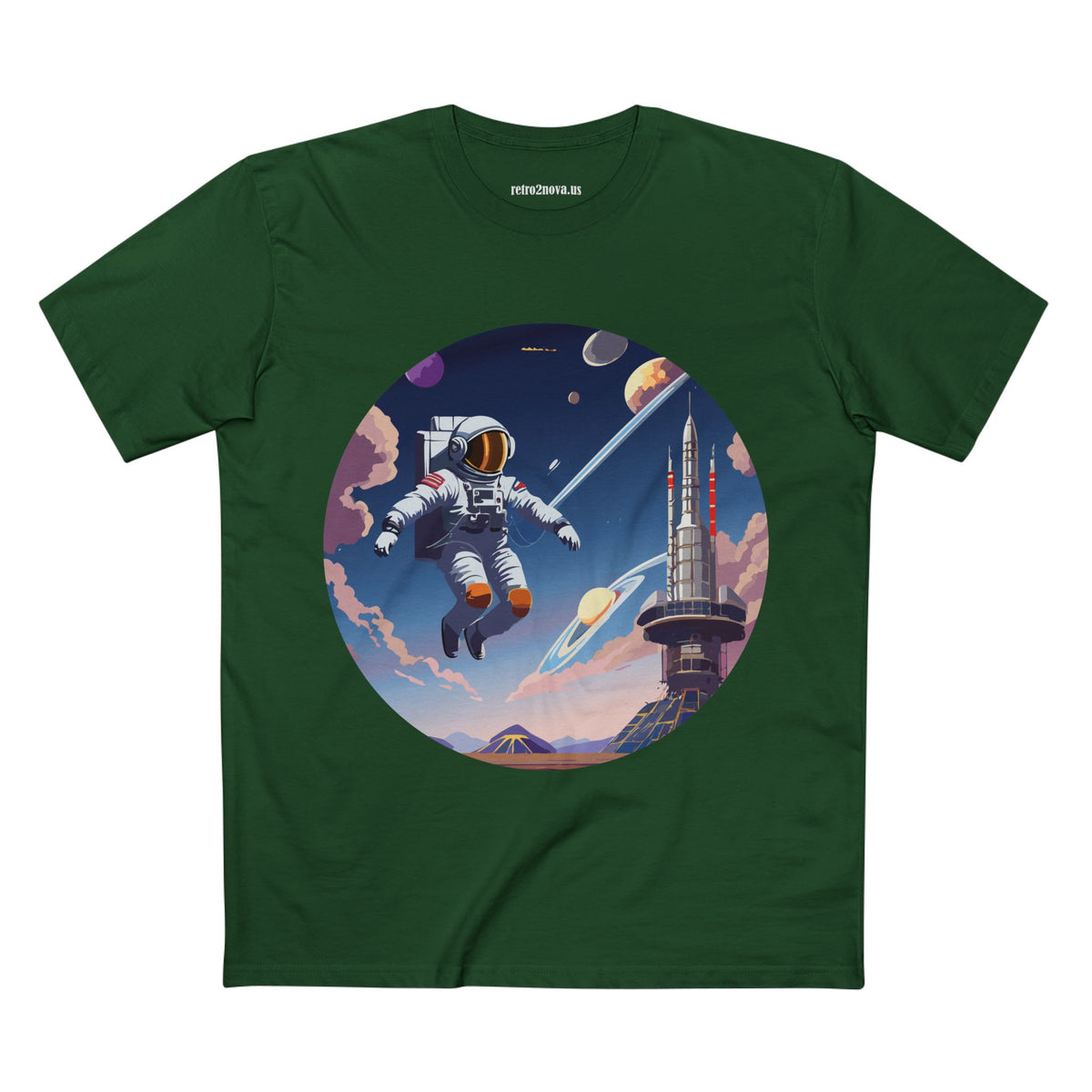 Cosmos Astronaut Graphic Tee Staple Unisex 100 Cotton Tee Shirt - CS-30