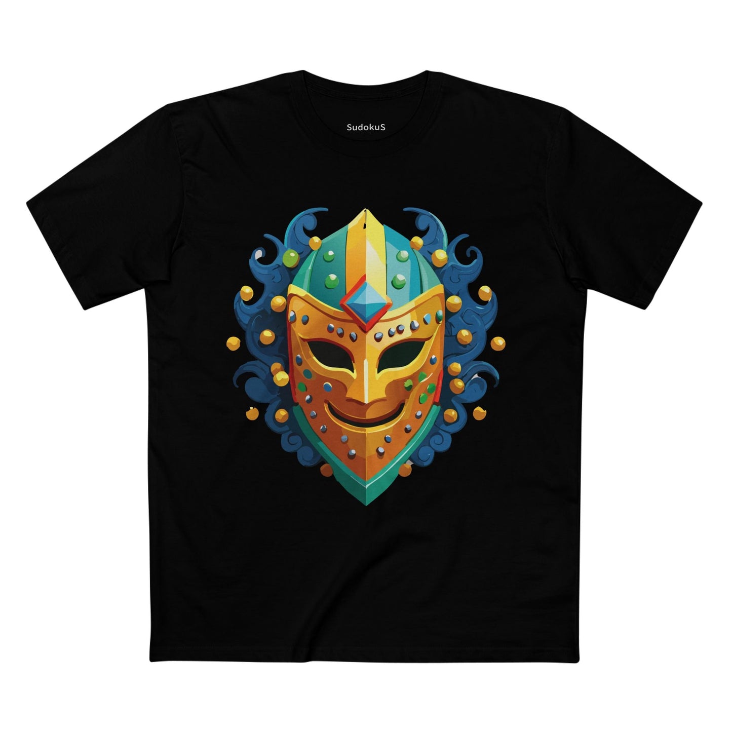 Mask Graphic Unisex 100 Cotton Staple Tee 18
