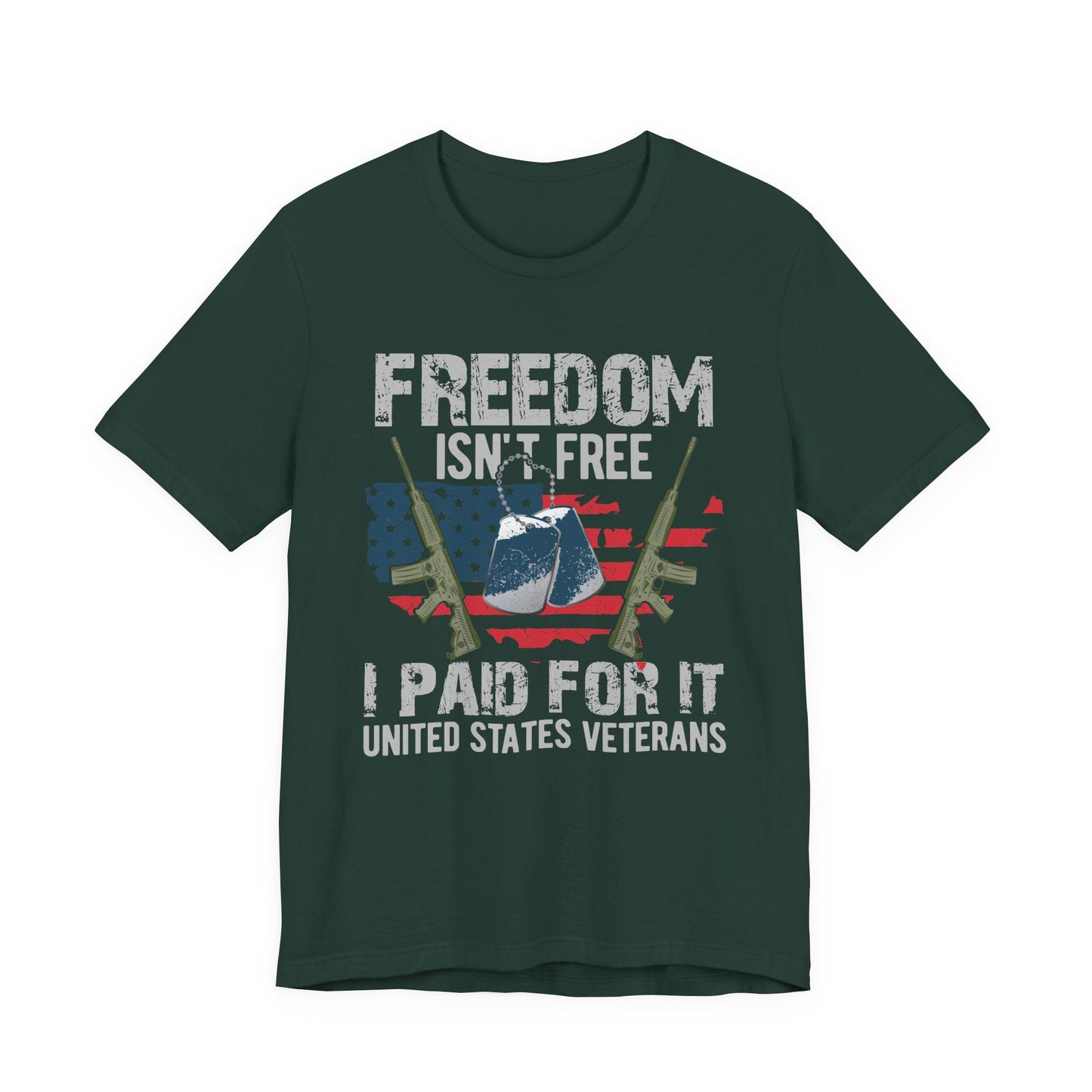 Army Veteran Patriotic Graphic Design Unisex Cotton T-Shirt v20