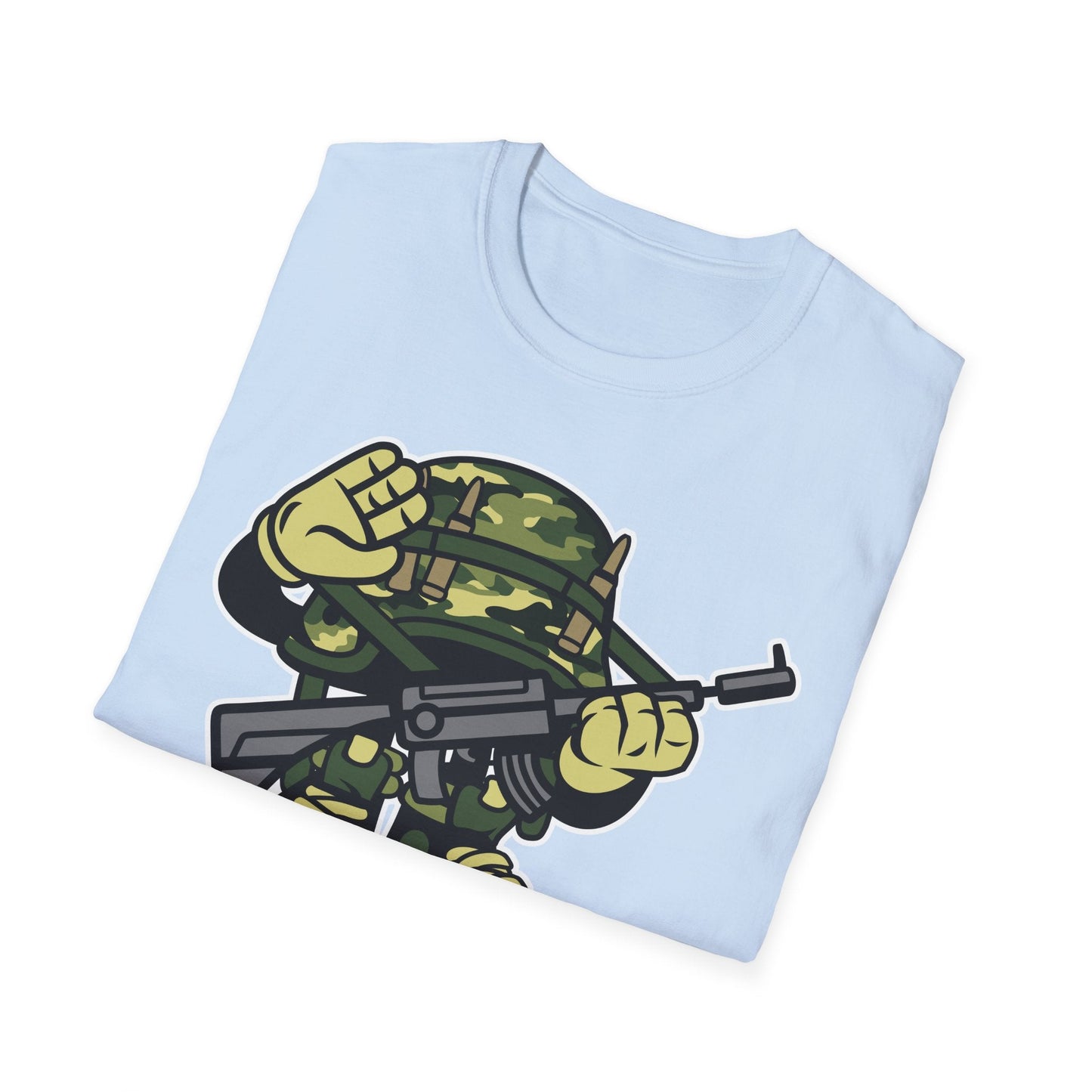 Cartoon T Shirt Animation Tee Funny Art Design Unisex Softstyle 64000 Lightweight Cotton Tee