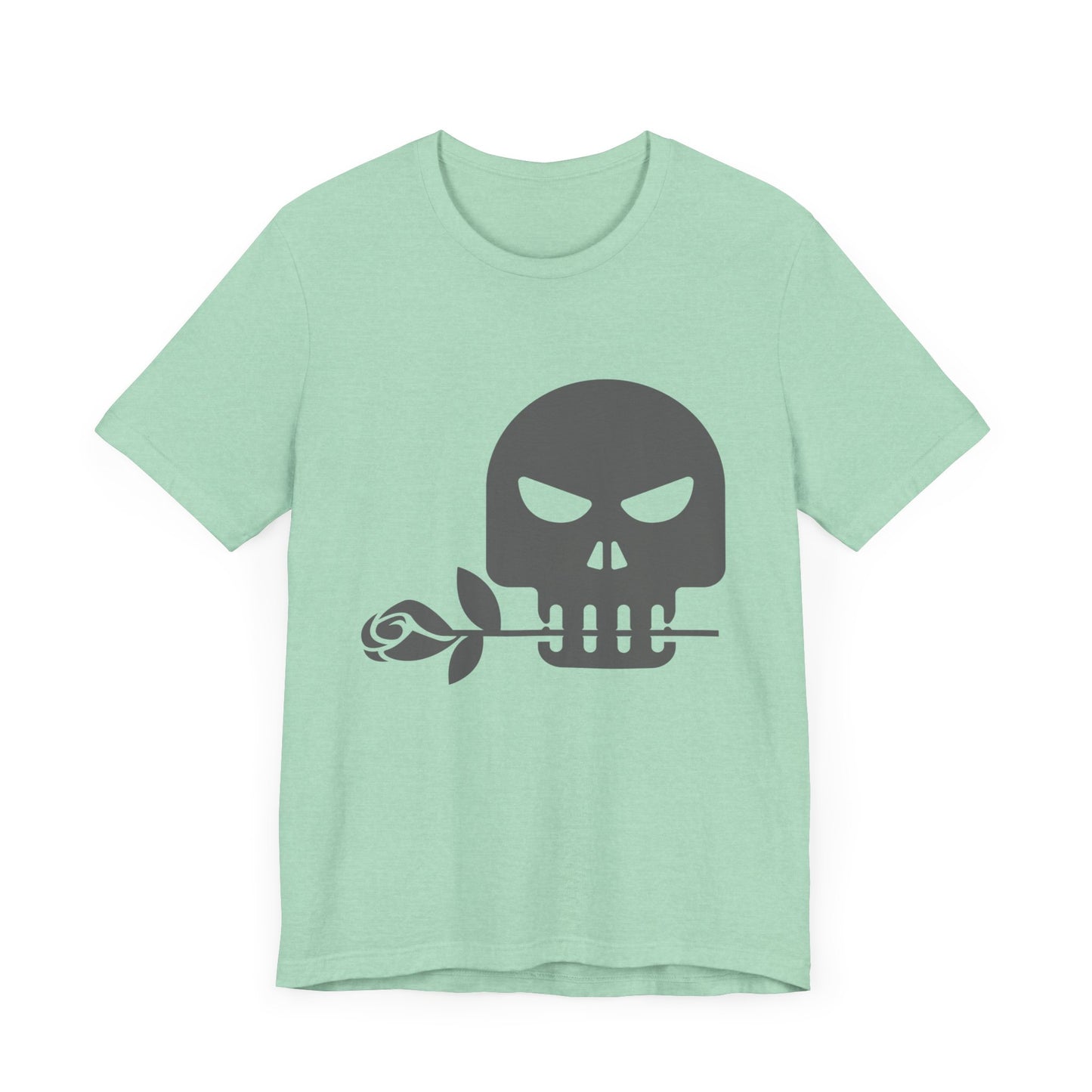 Unisex Cotton Tee Shirt with Skull