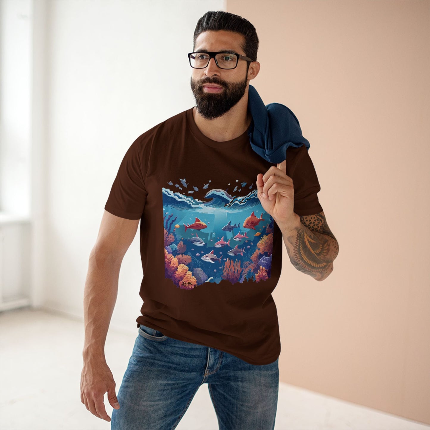 Ocean Shirt Ocean Pacific OP2 Unisex Premium Cotton Art Tee With Original Design Retro2Nova