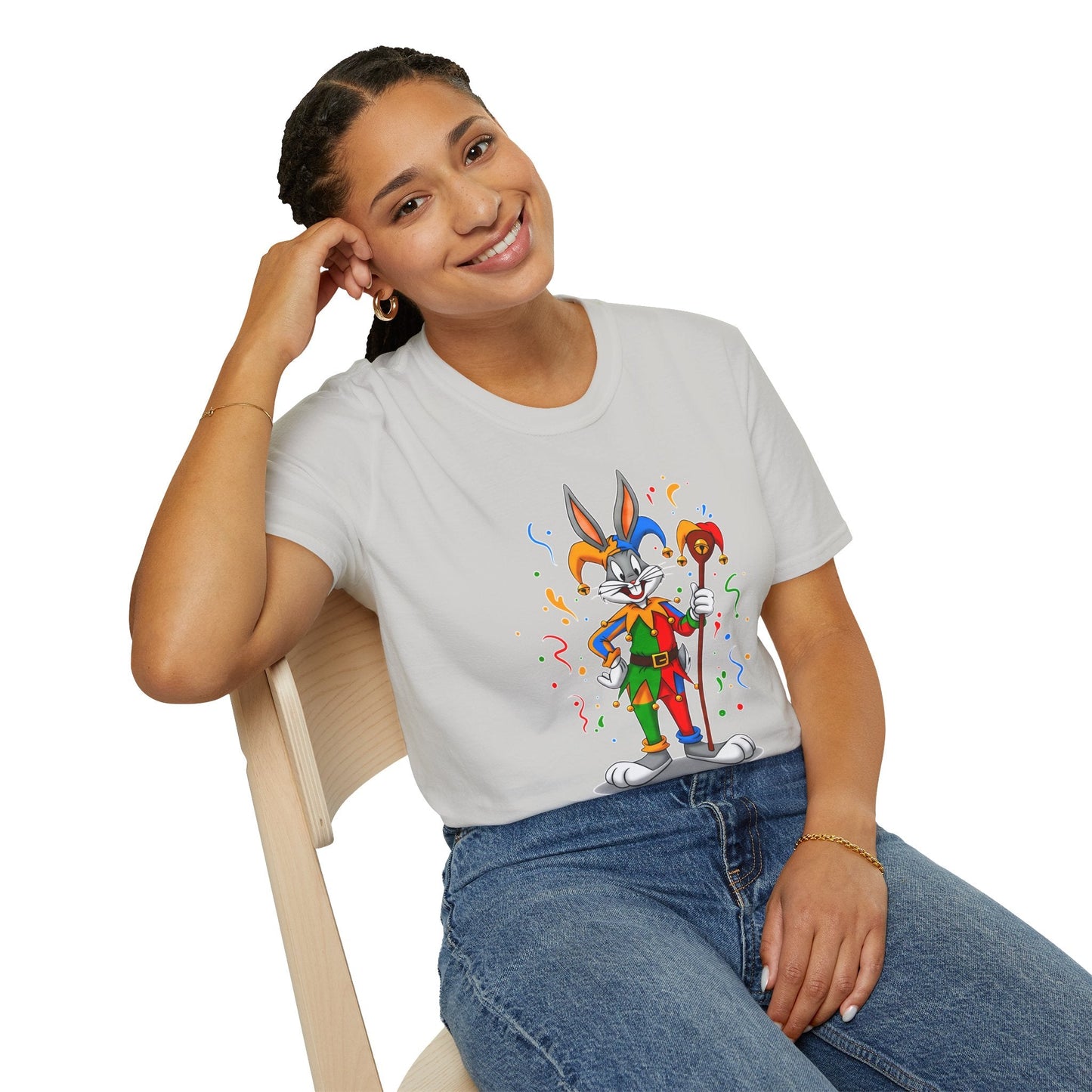 Bugs Bunny Shirt Unisex Short Sleeve T Shirt Cartoon On T Shirt Animation Tee Gildan Softstyle 64000