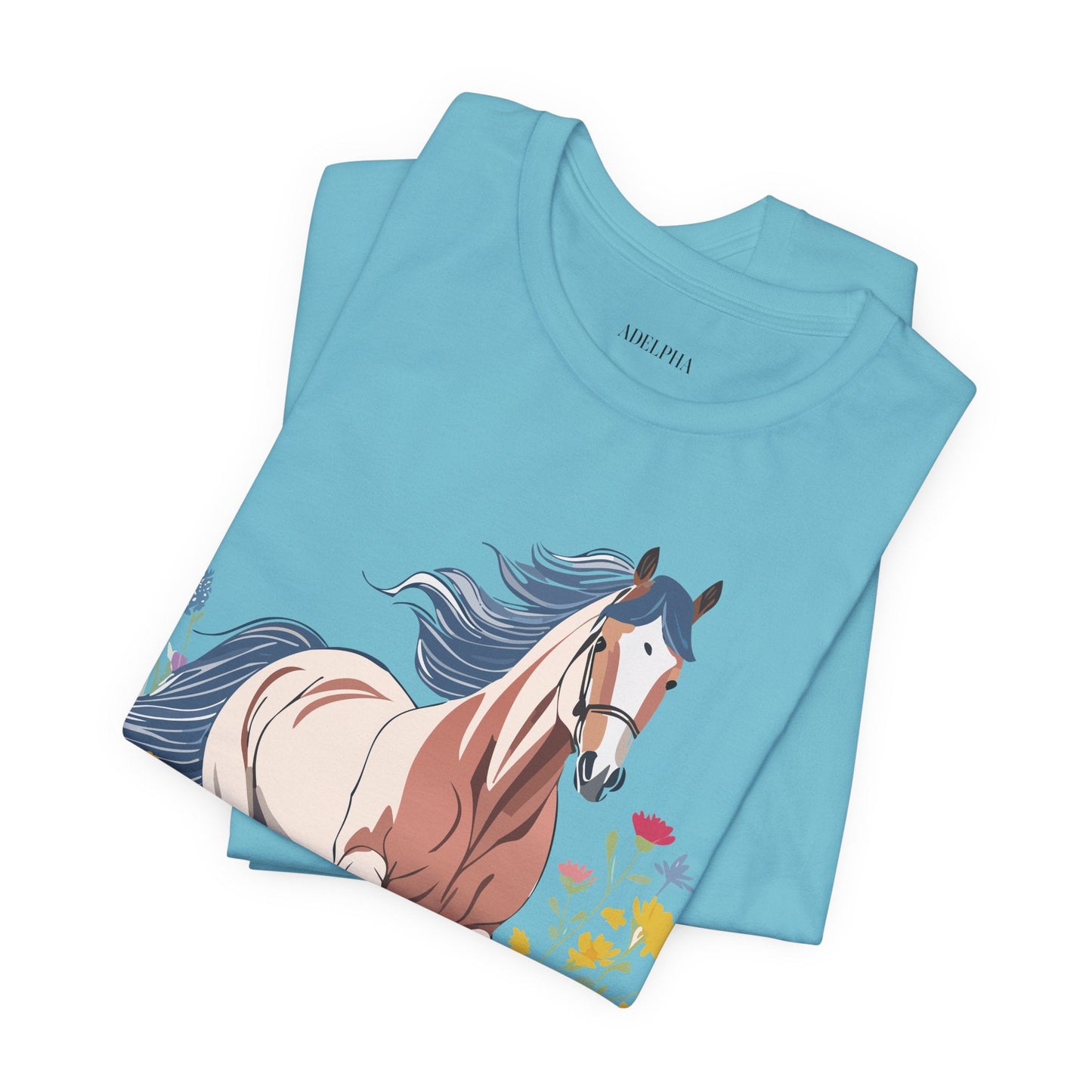 Horse Graphic Unisex 100 Cotton Vintage Animal Art T-Shirt 11