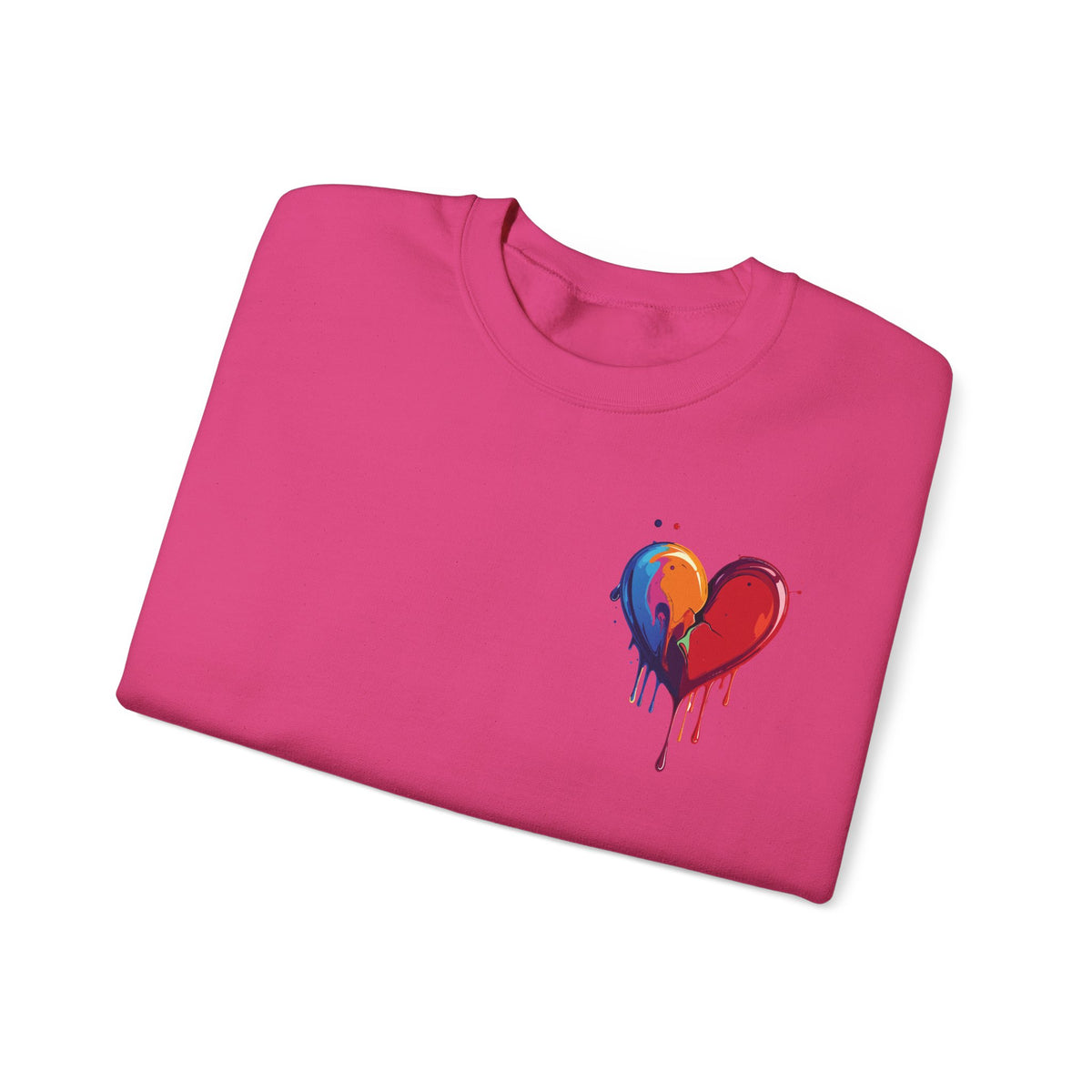 Small Bleeding Heart Sweatshirt, Small Heart Sweatshirt, Valentine's Day Sweatshirt, Heart Sweatshirt 117