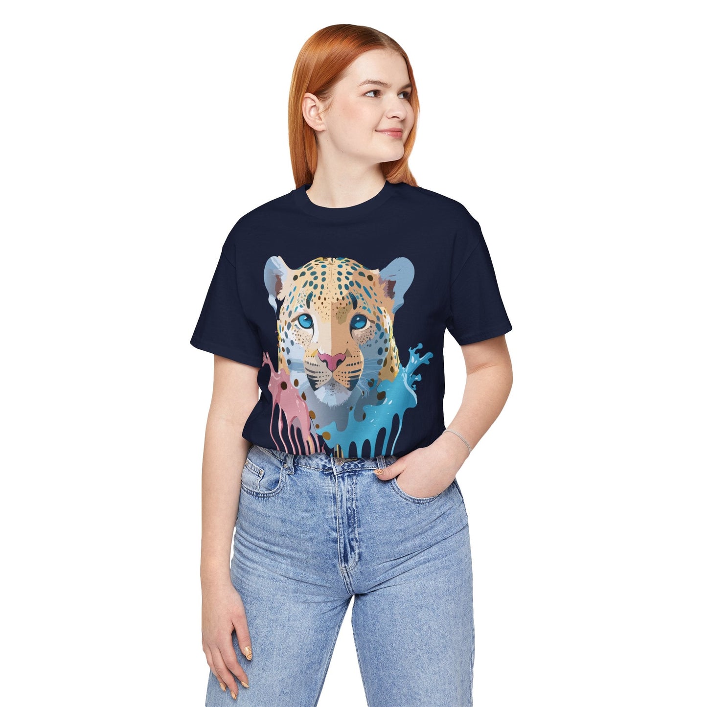 Cheetah Graphic Unisex 100 Cotton Artwork Tee 9