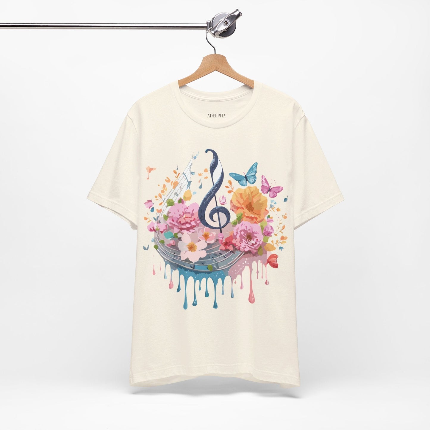 Adelpha Graphic T Shirt Unisex Jersey Short Sleeve Vintage Inspired Artwork Music Tee