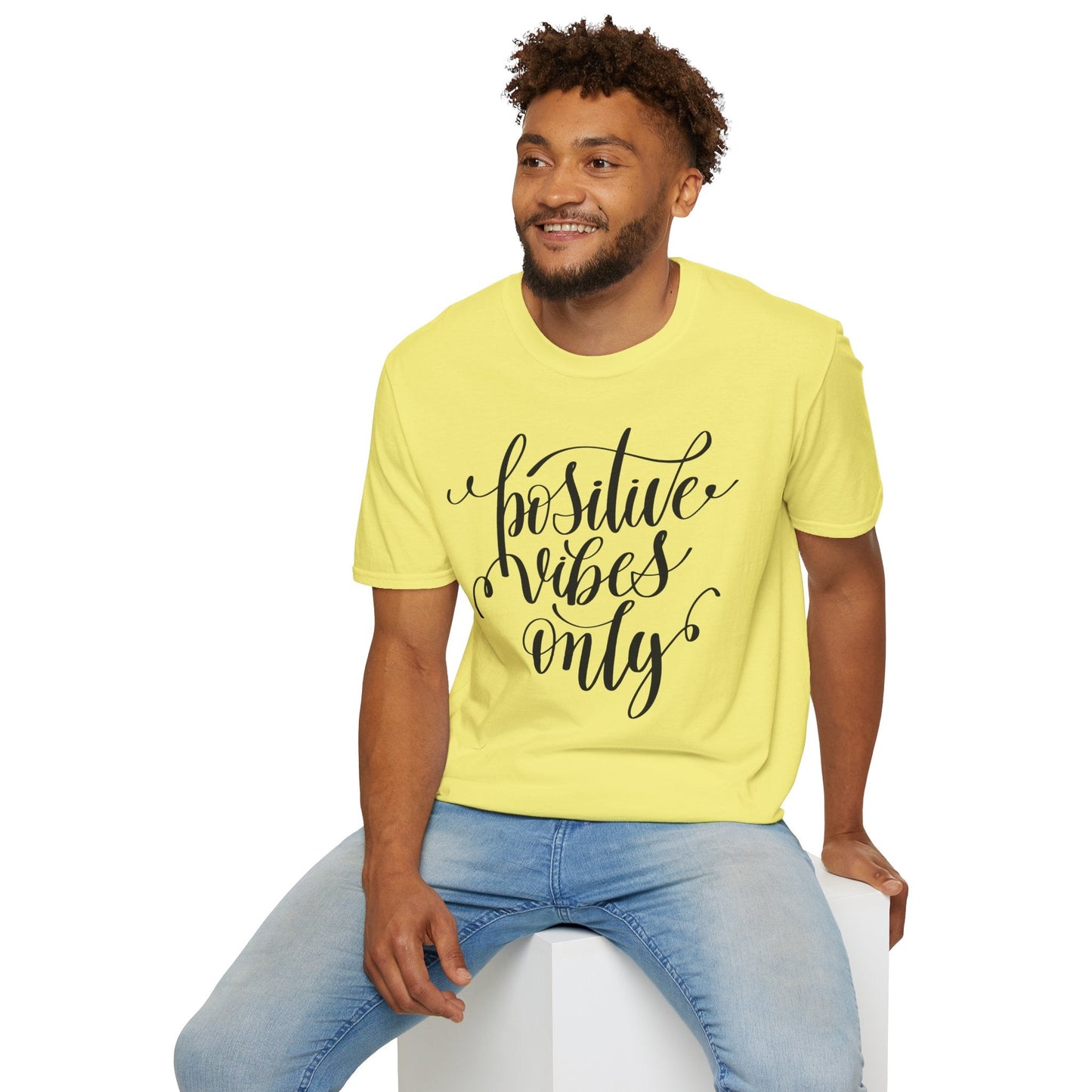 Positive Slogan T Shirts With Positive Words Unisex Short Sleeve Tee Gildan Softstyle 64000 Ring Spun Cotton
