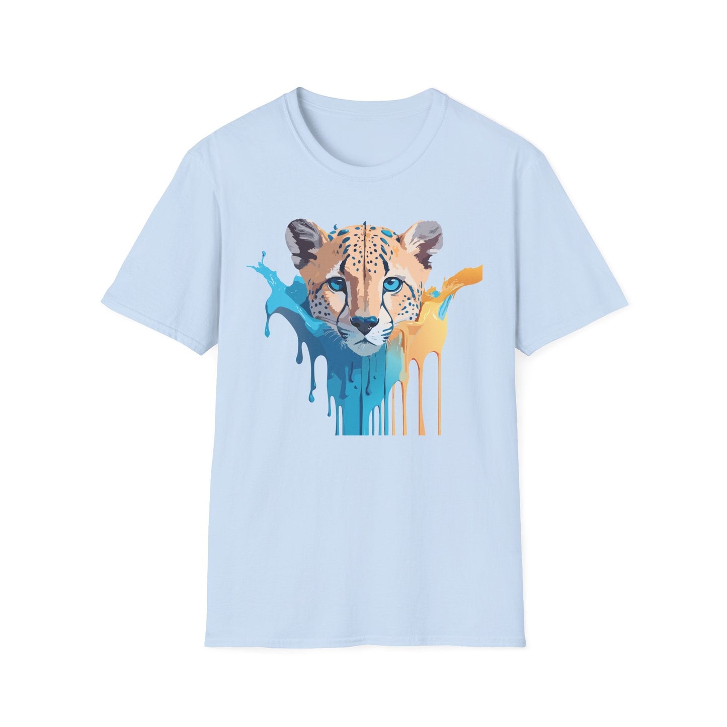 Unisex Cheetah Print Tee Softstyle Gildan 64000 Ring Spun Cotton Tee