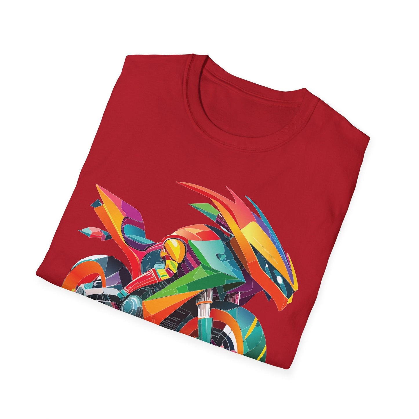 Bike Graphic Unisex Cotton Motorcycle Art Design Tee 5
