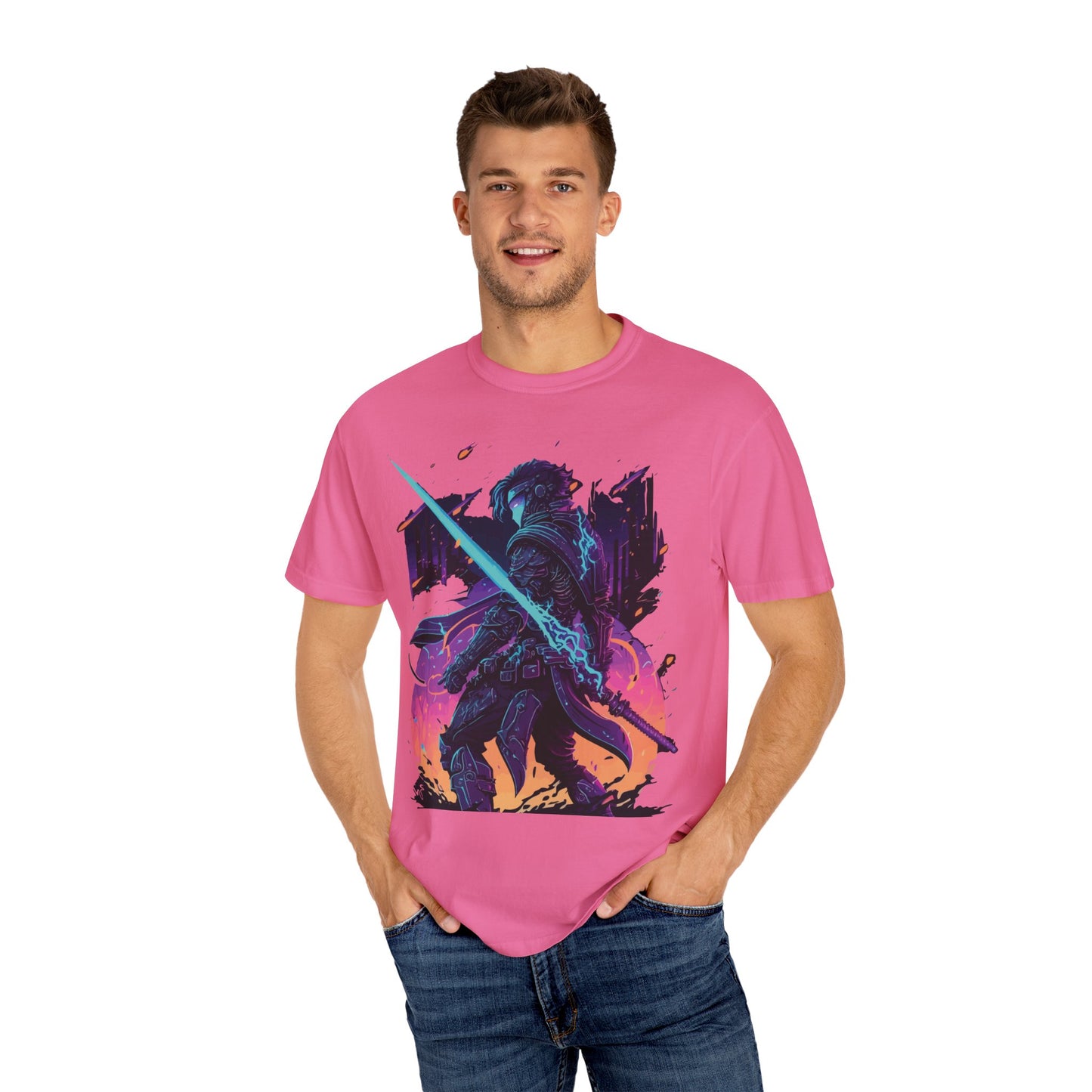 T-shirt unisexe avec chevalier en armure