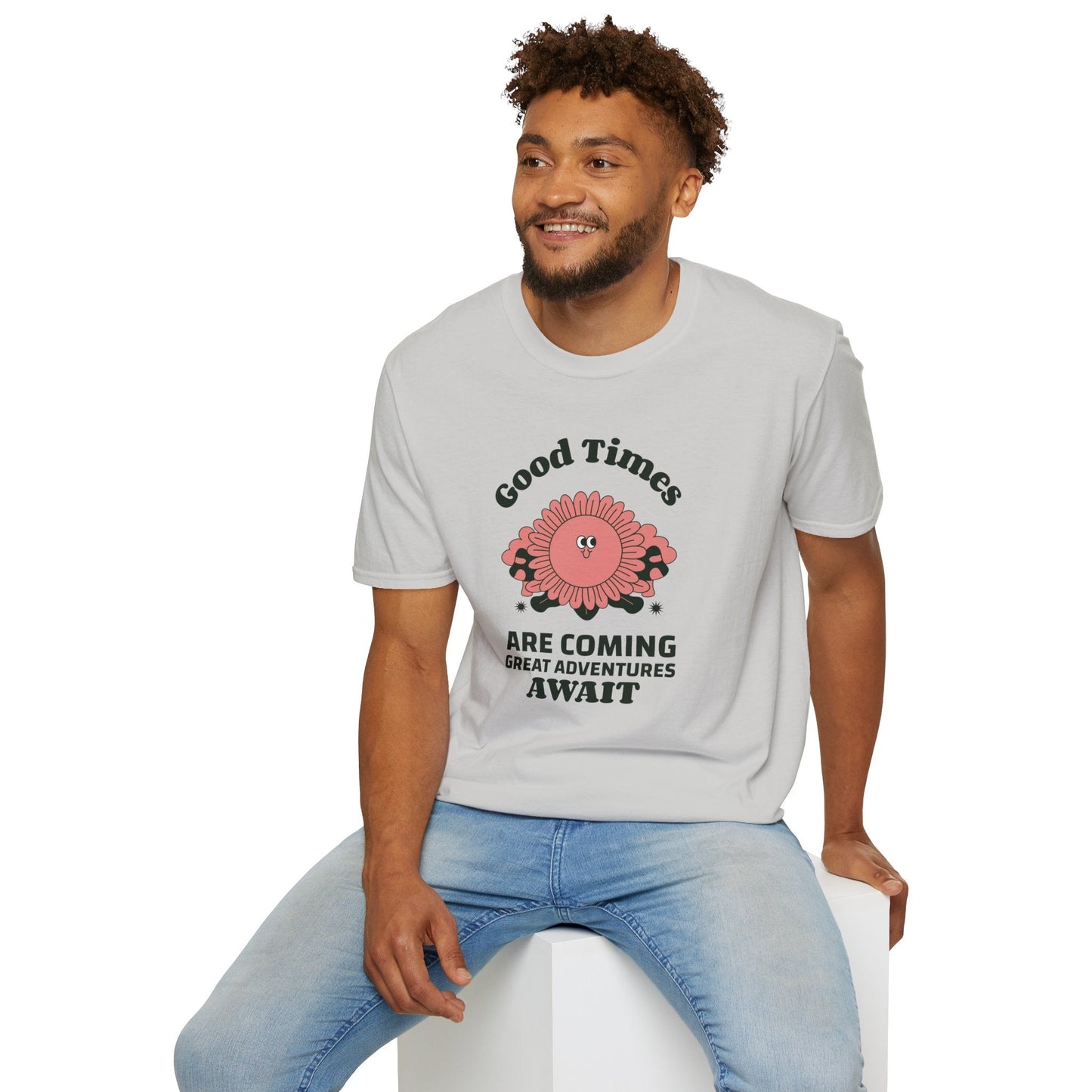 Positive Slogan T Shirts With Positive Words And Good Quotes Unisex Softstyle Cotton Tee Gildan 64000 Ring Spun