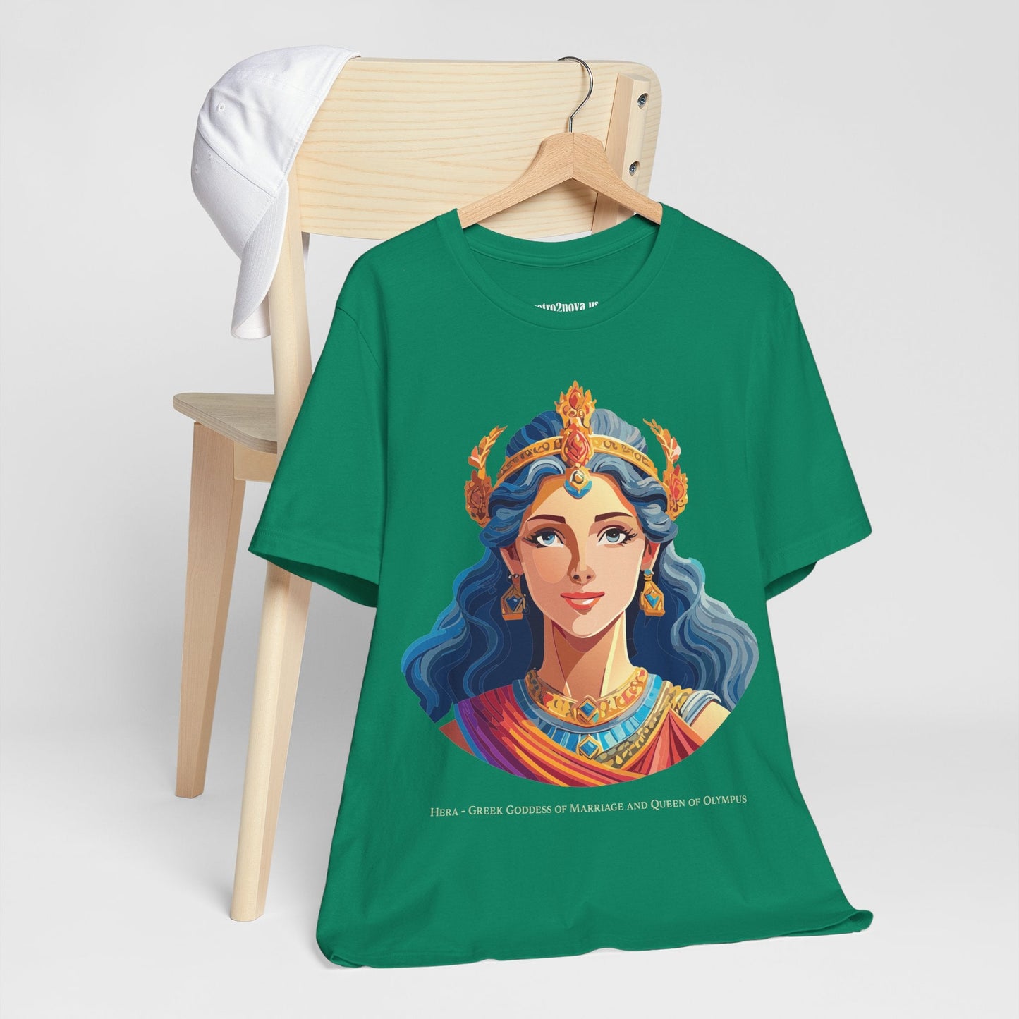 Hera Goddess Shirt Unisex Graphic Cotton Tee Featuring Original Retro2Nova Artwork