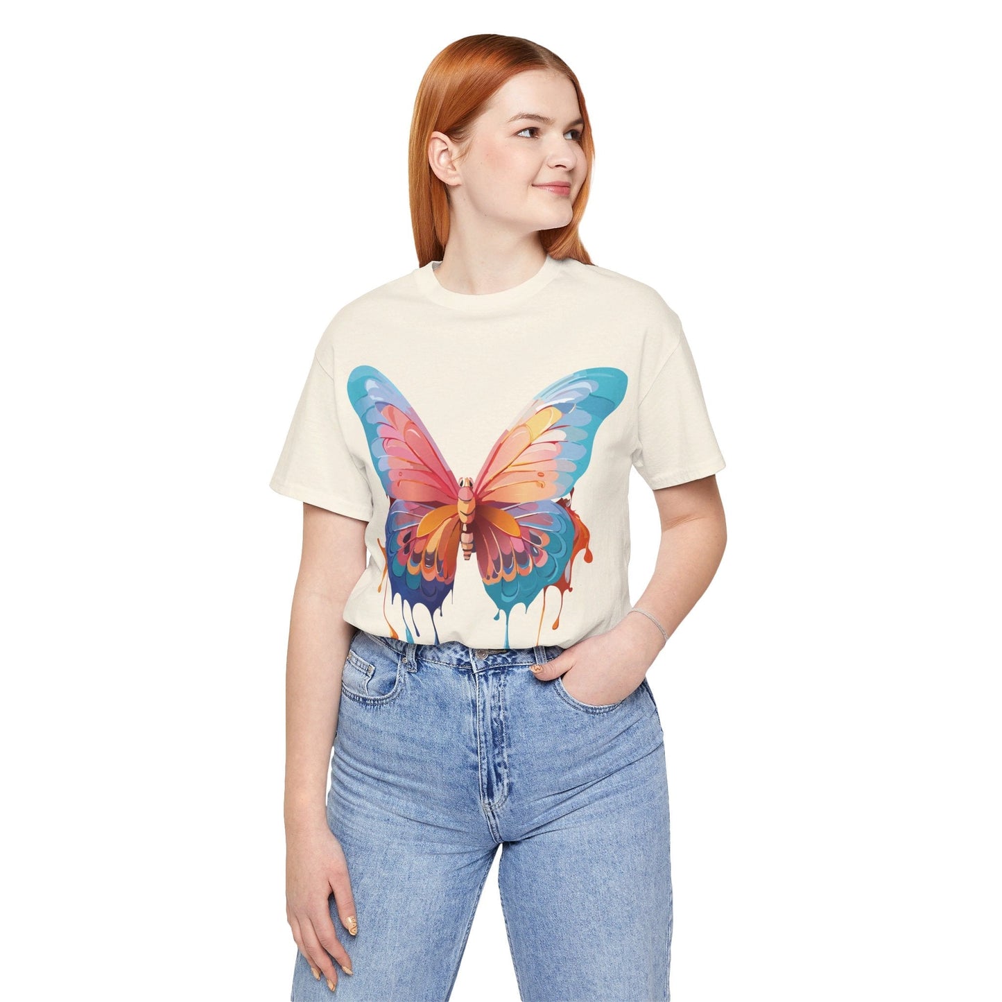 Butterfly Graphic Tee By Adelpha Unisex Short Sleeve Jersey Shirt