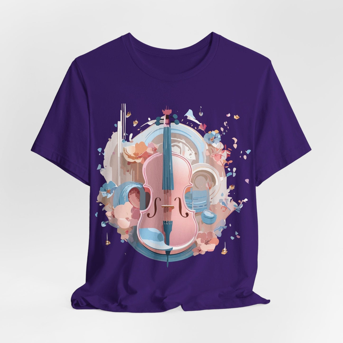 Music T Shirt Unisex Graphic Tee By Adelpha Art Design Vintage Inspired Short Sleeve