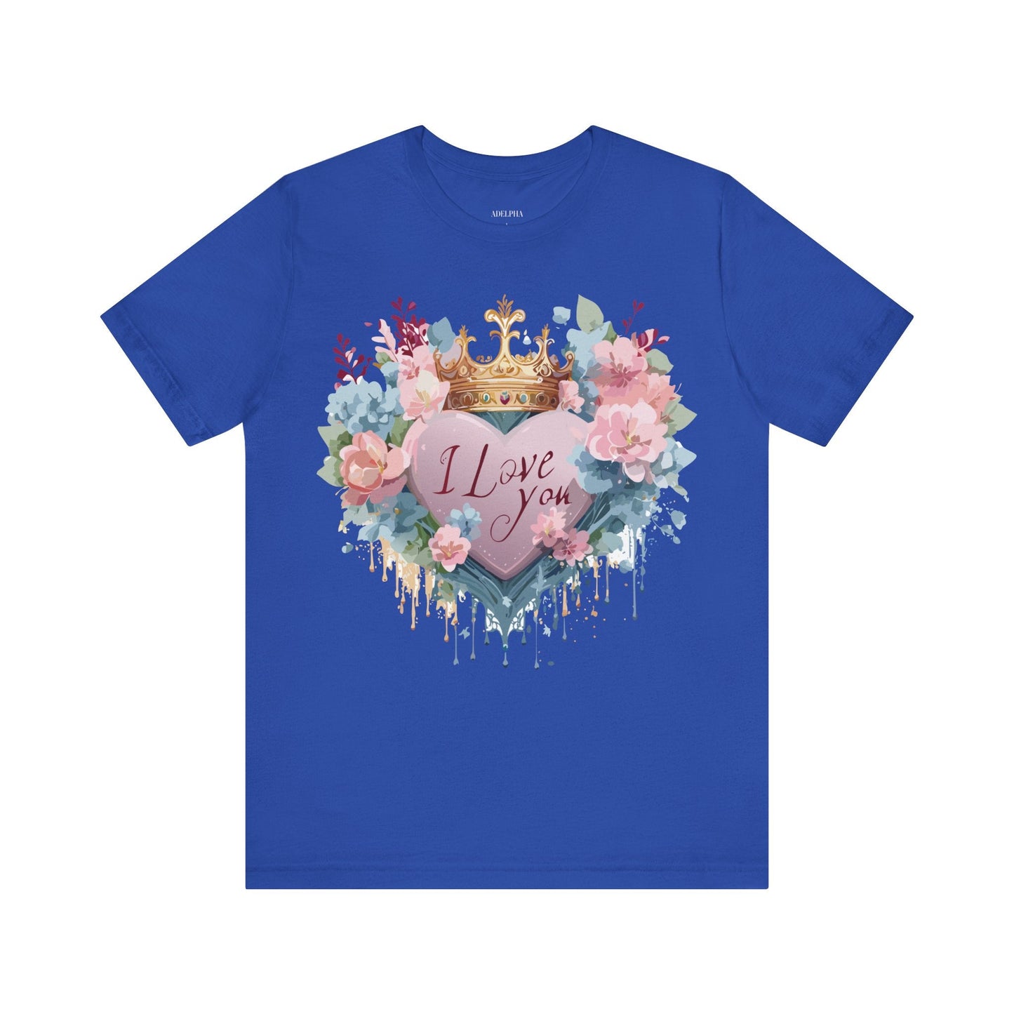Valentine Graphic Tee Unisex Short Sleeve Jersey Shirt Adelpha Vintage Art Design