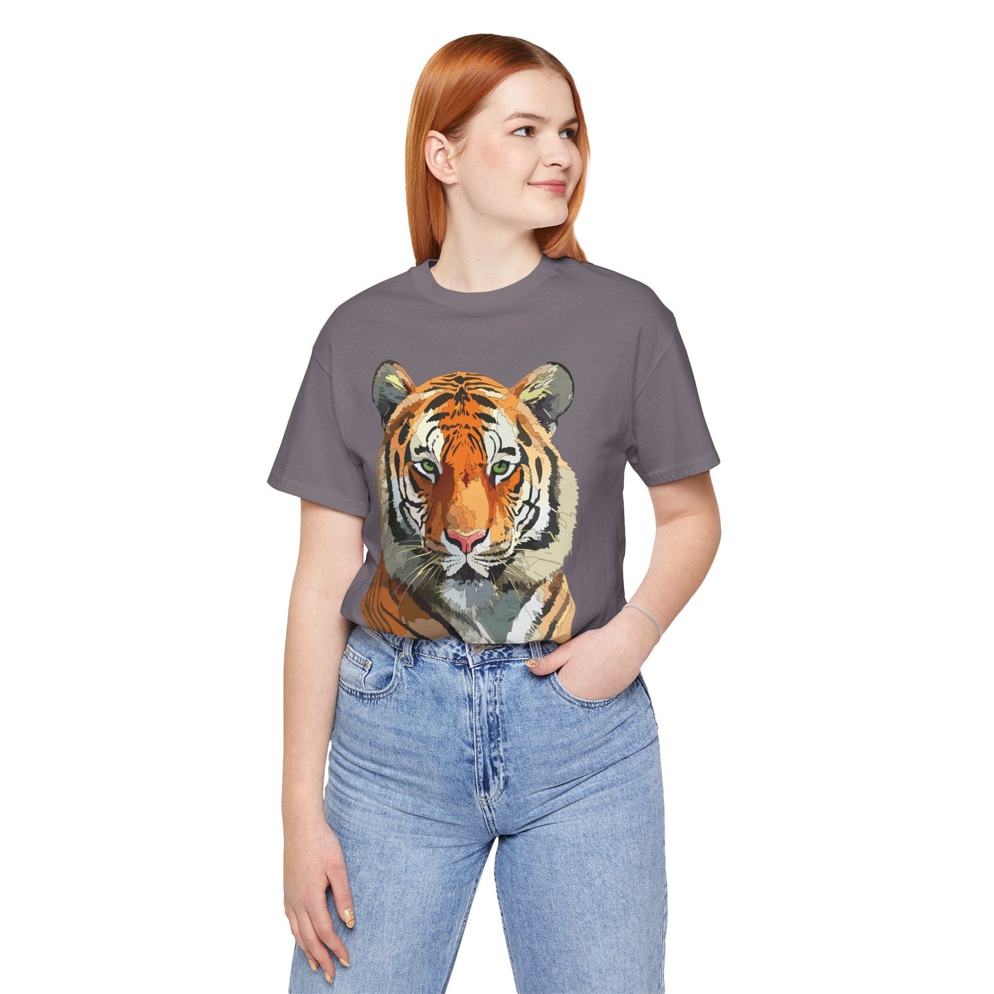 Unisex Animal Graphic Tee Shirt With Wildlife Art Design For Everyday Comfort Gildan 64000