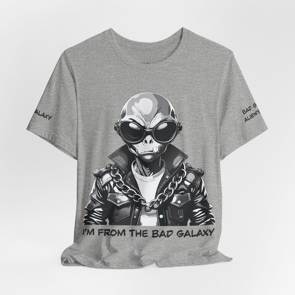 Alien Graphic Unisex Cotton Bella+Canvas Tee with Art Design b73