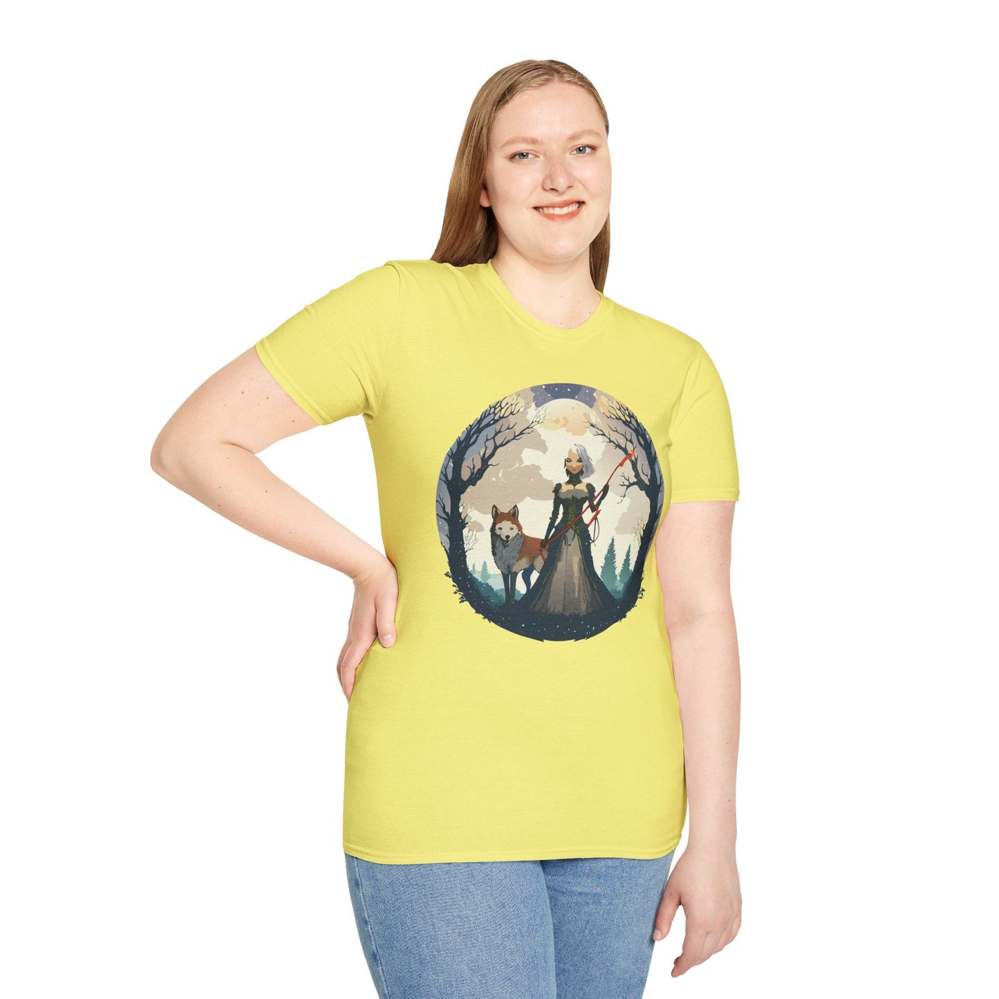 Womens Graphic T Shirts Ladies Art Design Tee Unisex Softstyle Cotton Tee Everyday Comfort