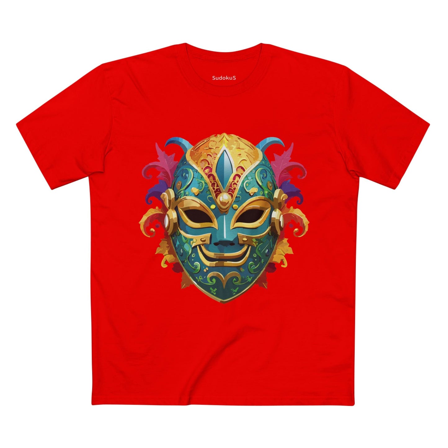 Mask Graphic Unisex 100 Cotton Staple Tee 20