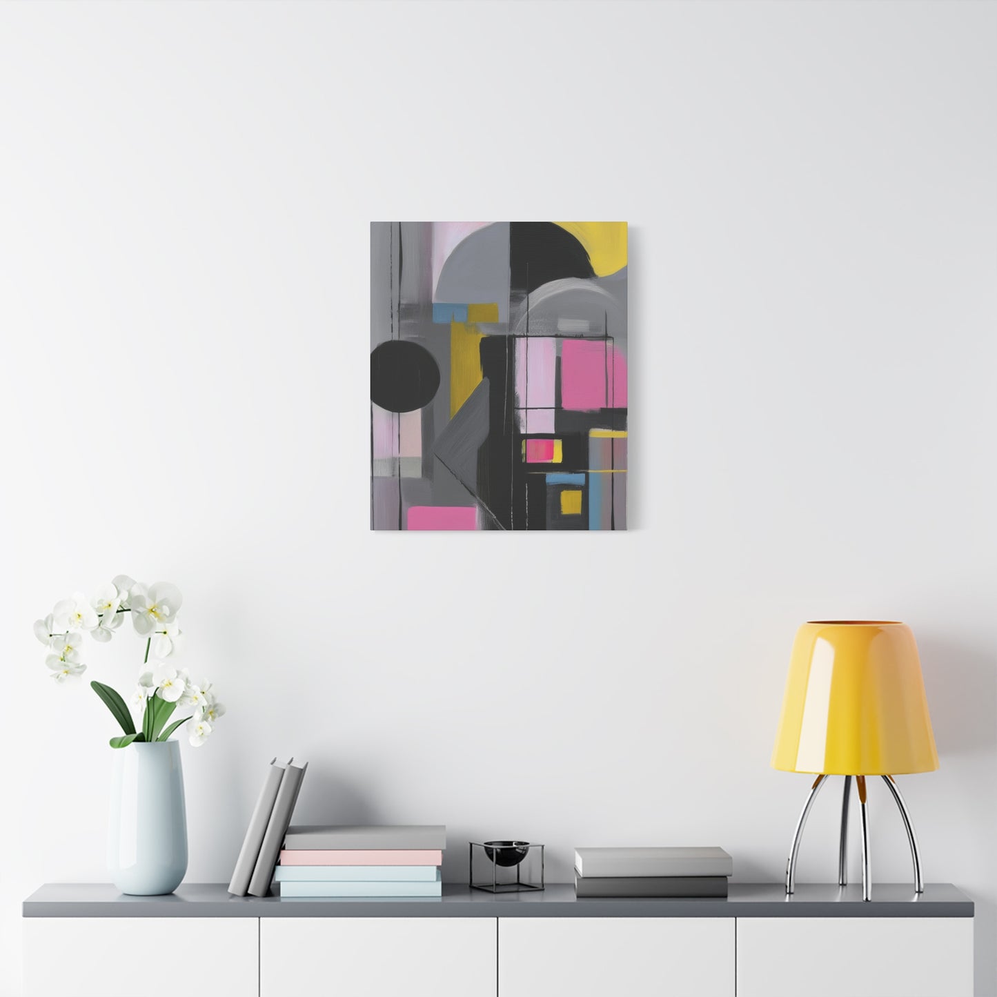 Abstract Geometric Painting Print Canvas 20x24,20x30,24x30 24x32,24x36,30x40 32x48,36x48,40x60 Pine-Wood Inner Frame ABS-37