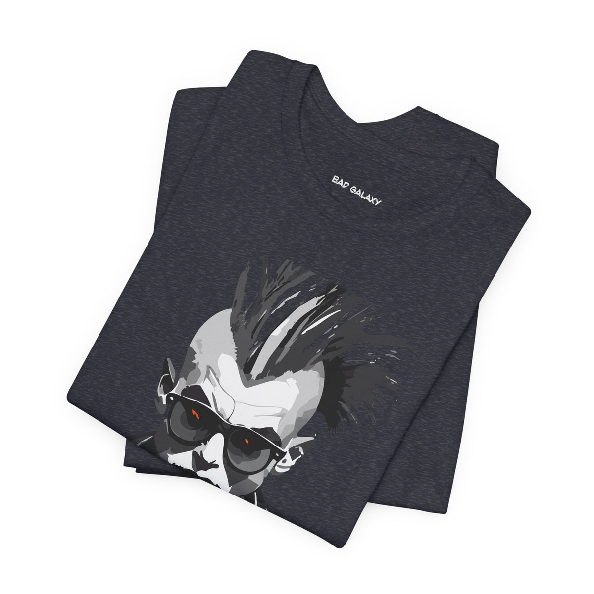Punk Rock Graphic Unisex Cotton Bella+Canvas Tee with Art Design b33