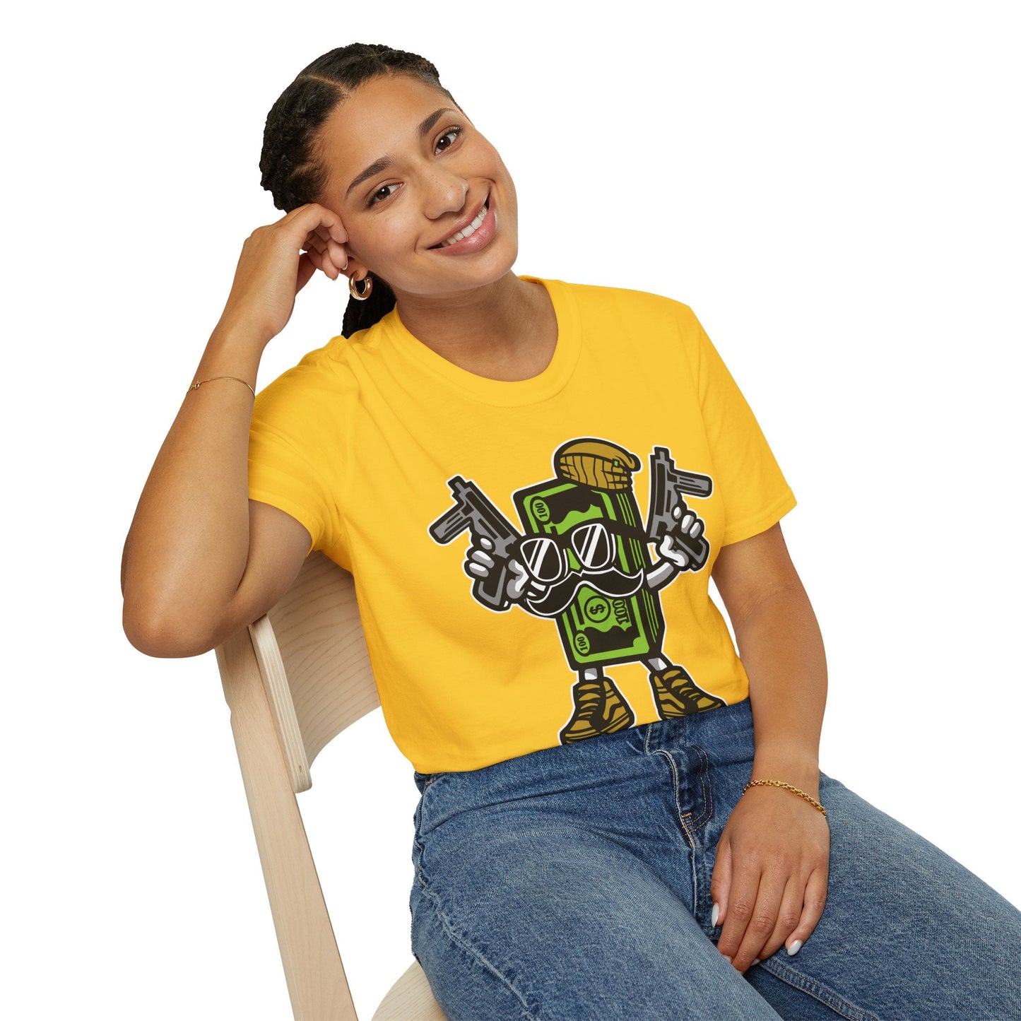 Cartoon T Shirt Animation Tee Funny Graphic Unisex Gildan Softstyle 64000 Cotton