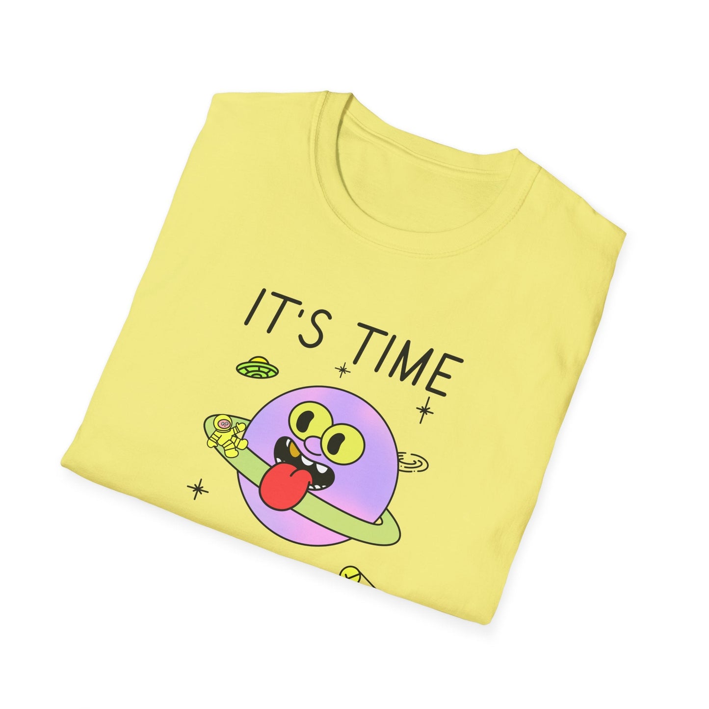 Snack Time Alien TShirt Time For My Favorite Snack Unisex Cotton Cute Space Graphic Tee