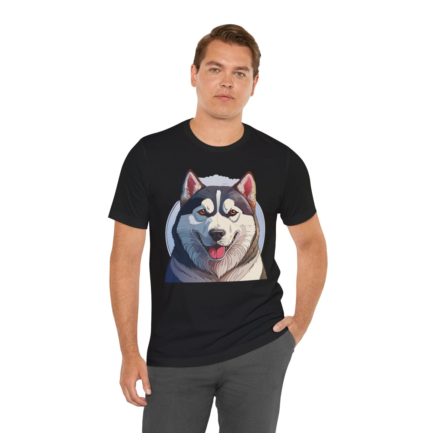 Unisex Animal Shirt Art Design Tee With Wild Animals Graphic Print Short Sleeve Style